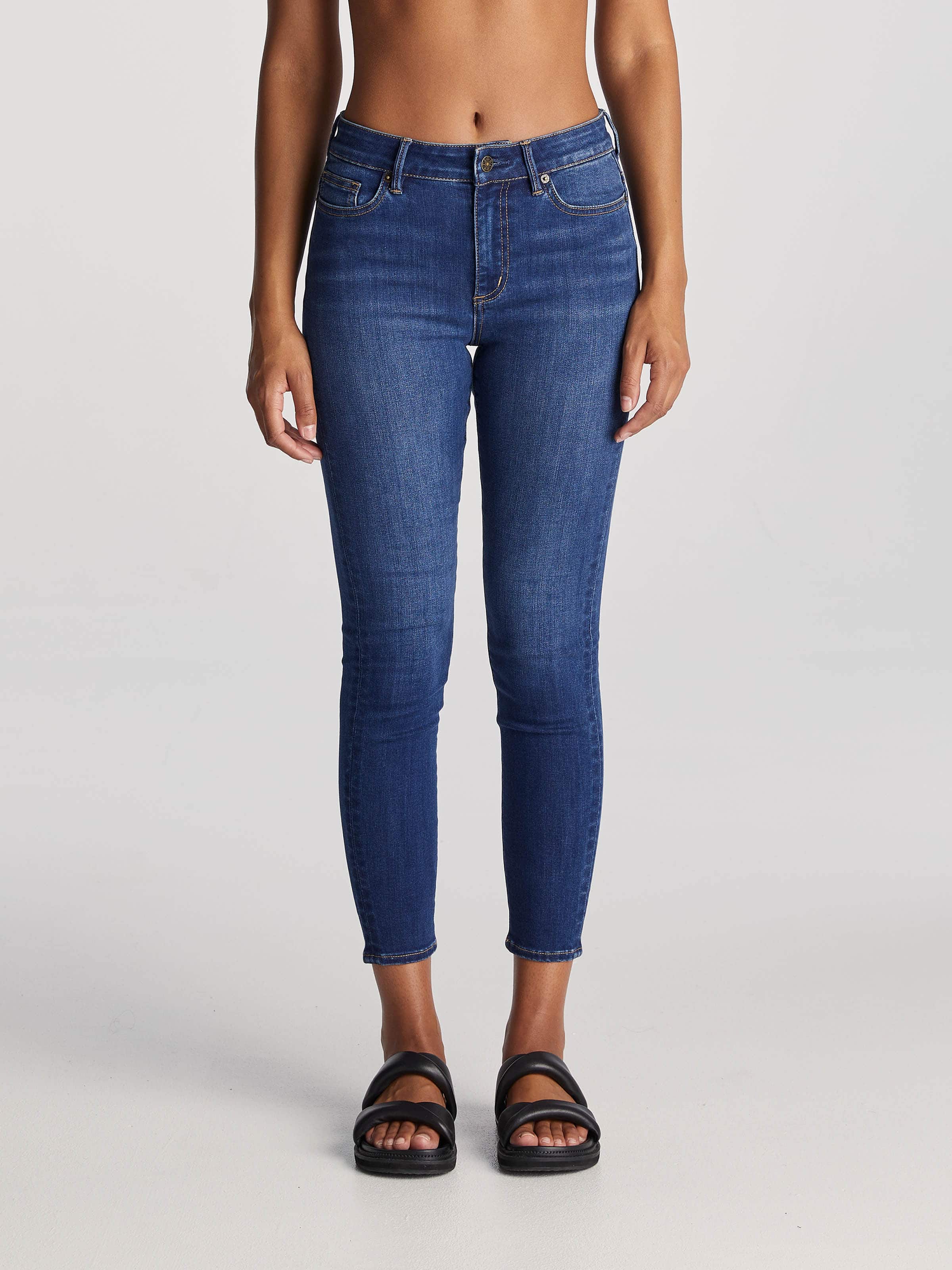 Mid Ankle Skimmer In Atmospheric Blue
