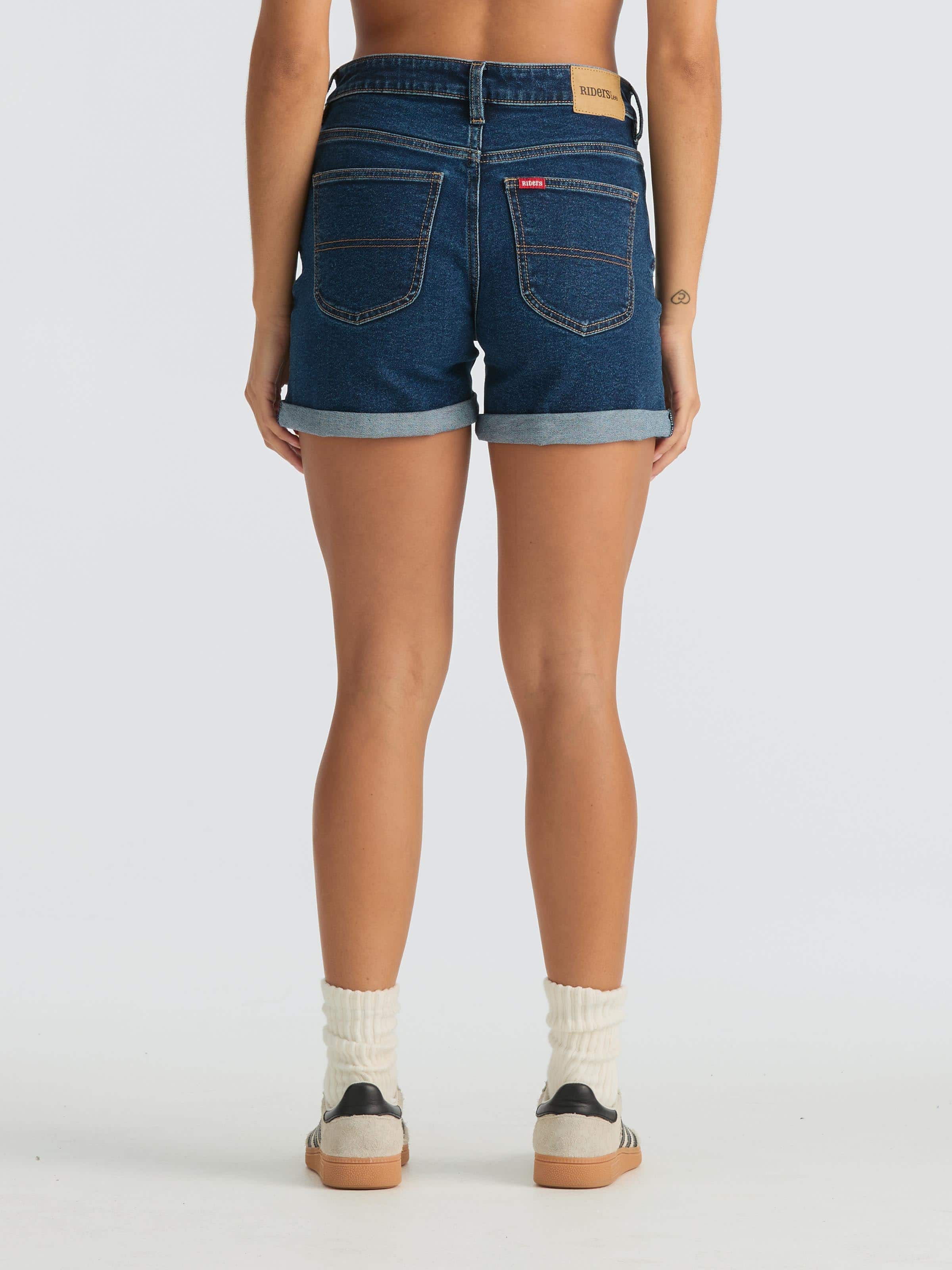 Mid Thigh Short In Indigo Seas