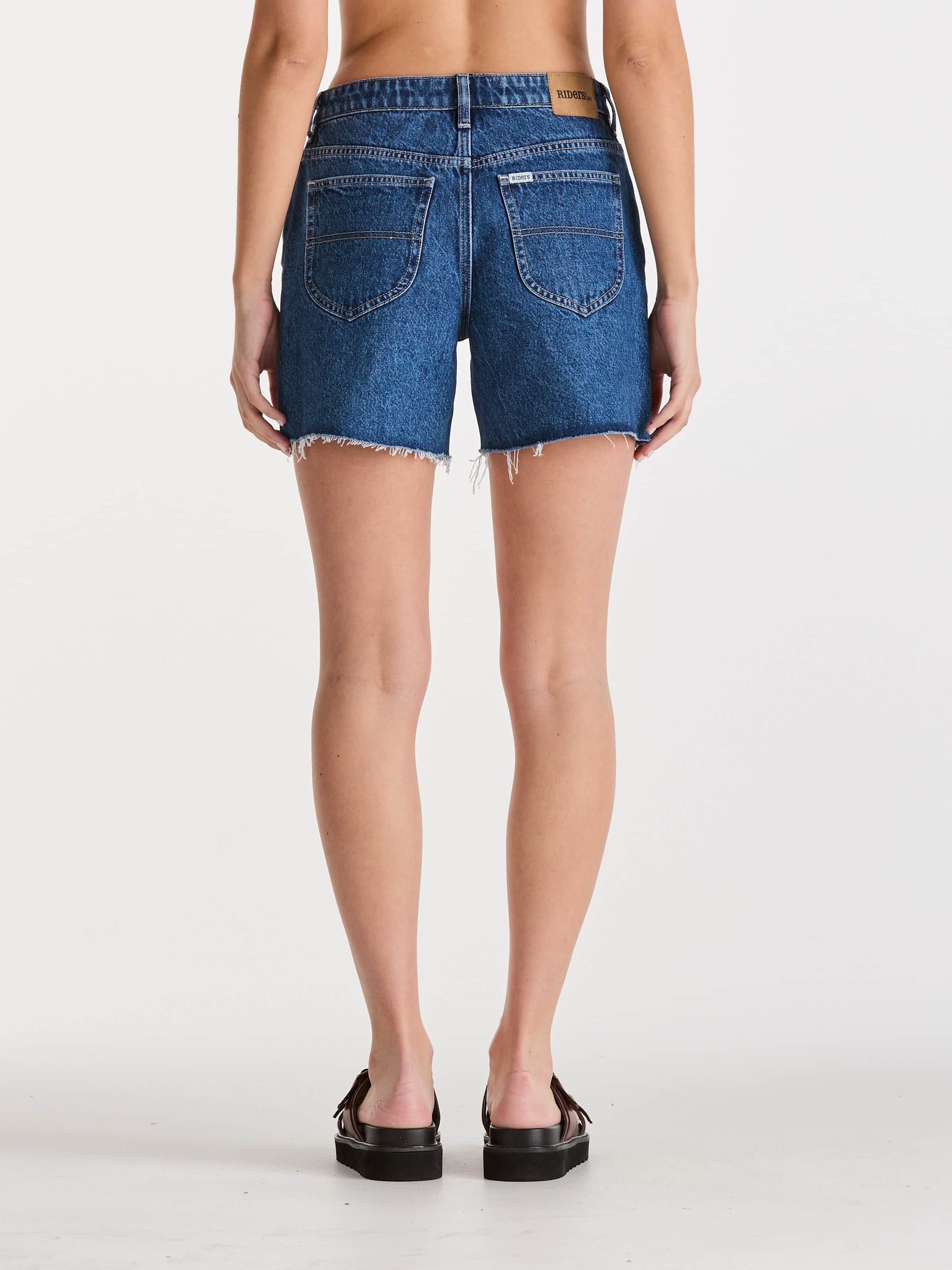 Mid Straight Short In Somedays Blue