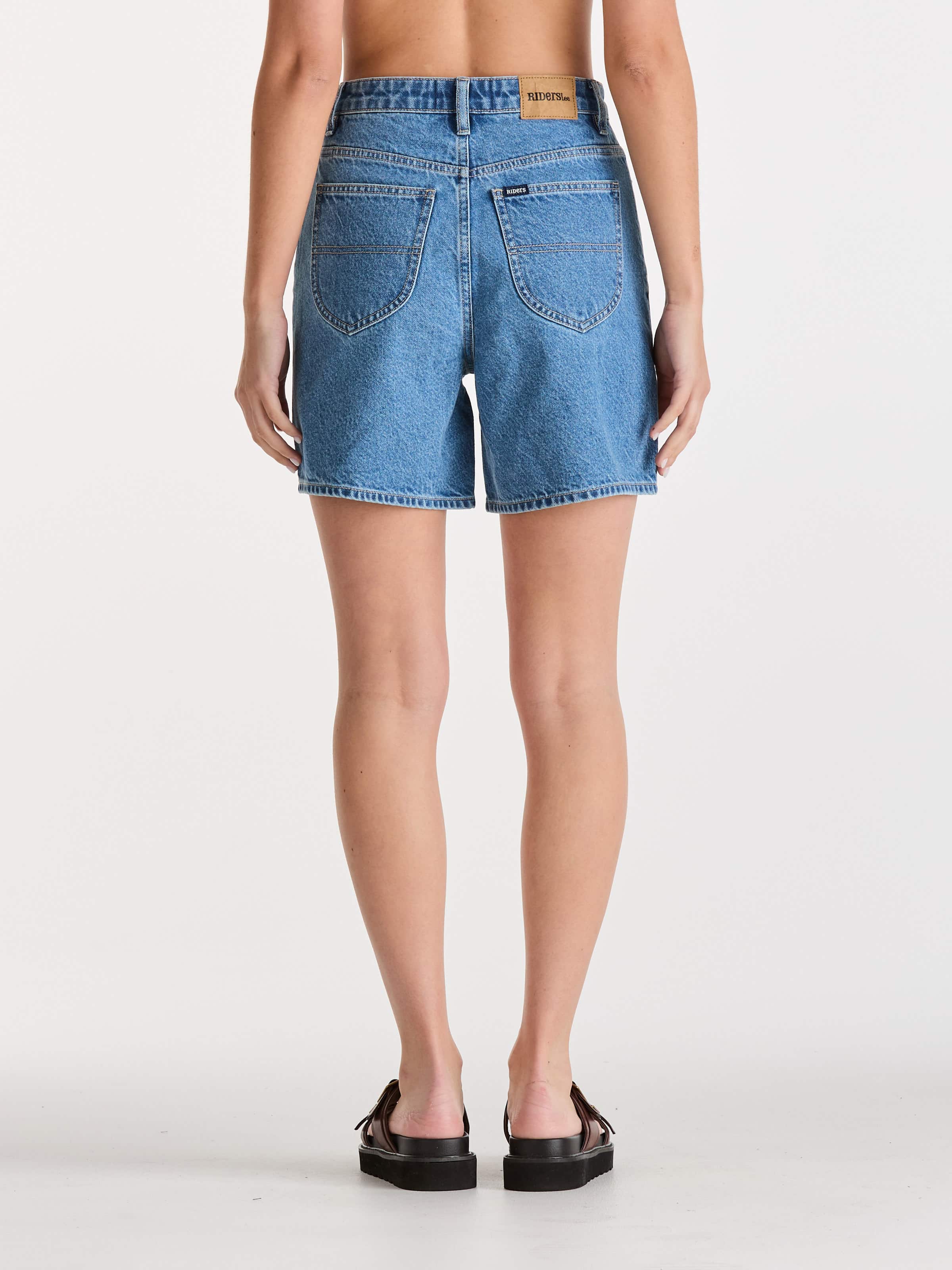 Hi Straight Short In Bolt Of Blue