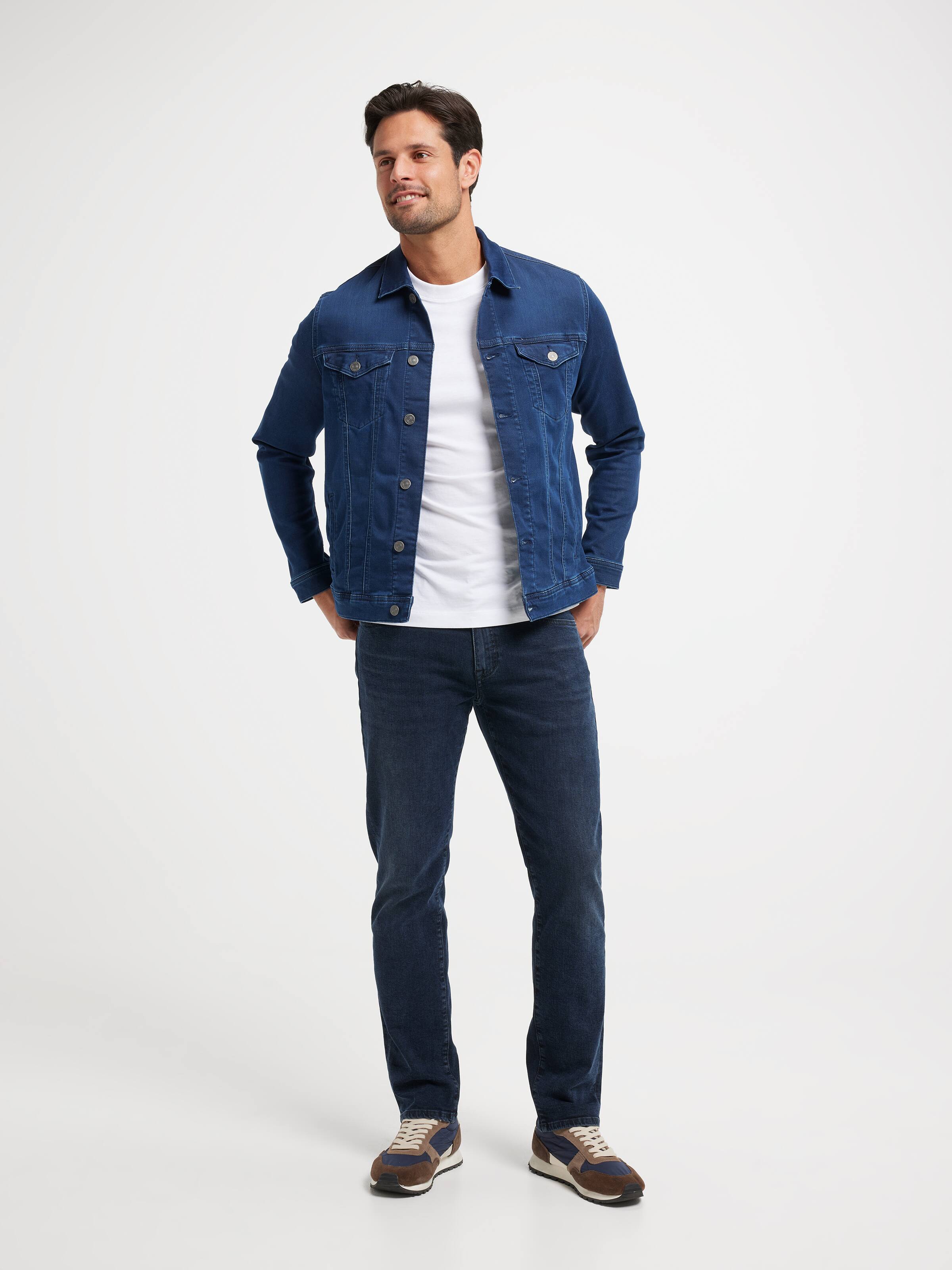 Marcus Slim Straight Jean In Organic Vintage