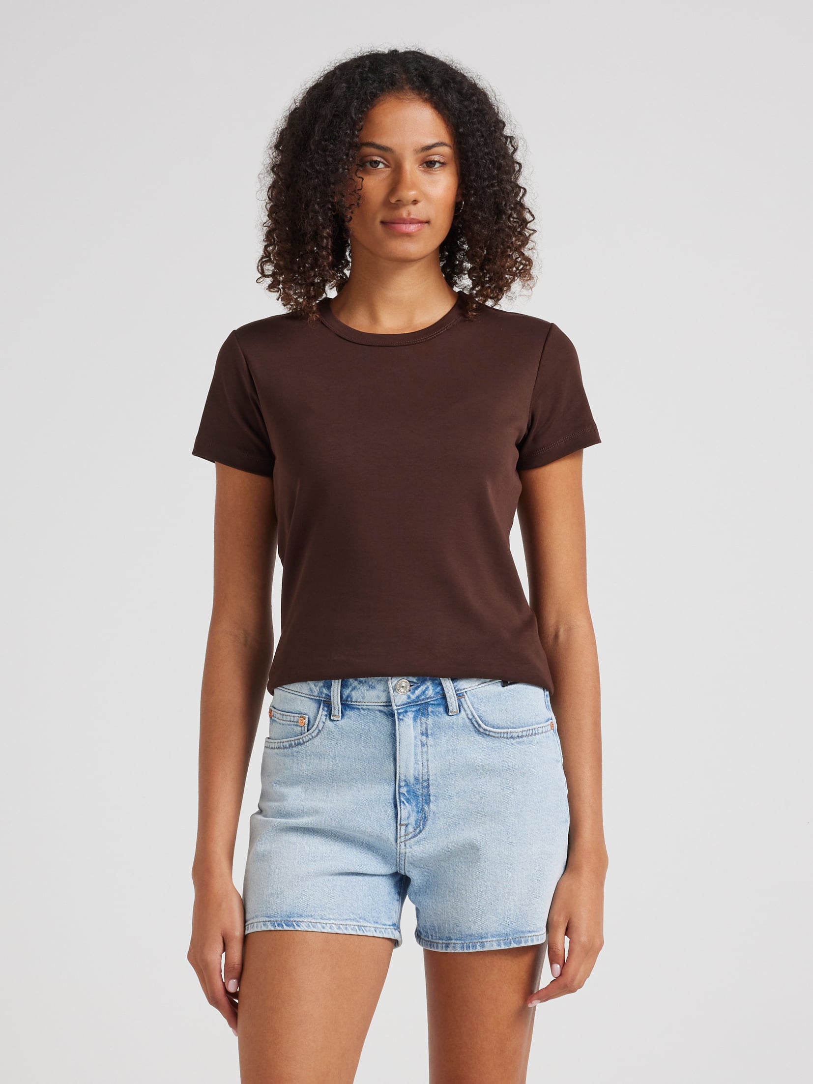 Heidi Relaxed Shorts In Light Brushed Classic Blue