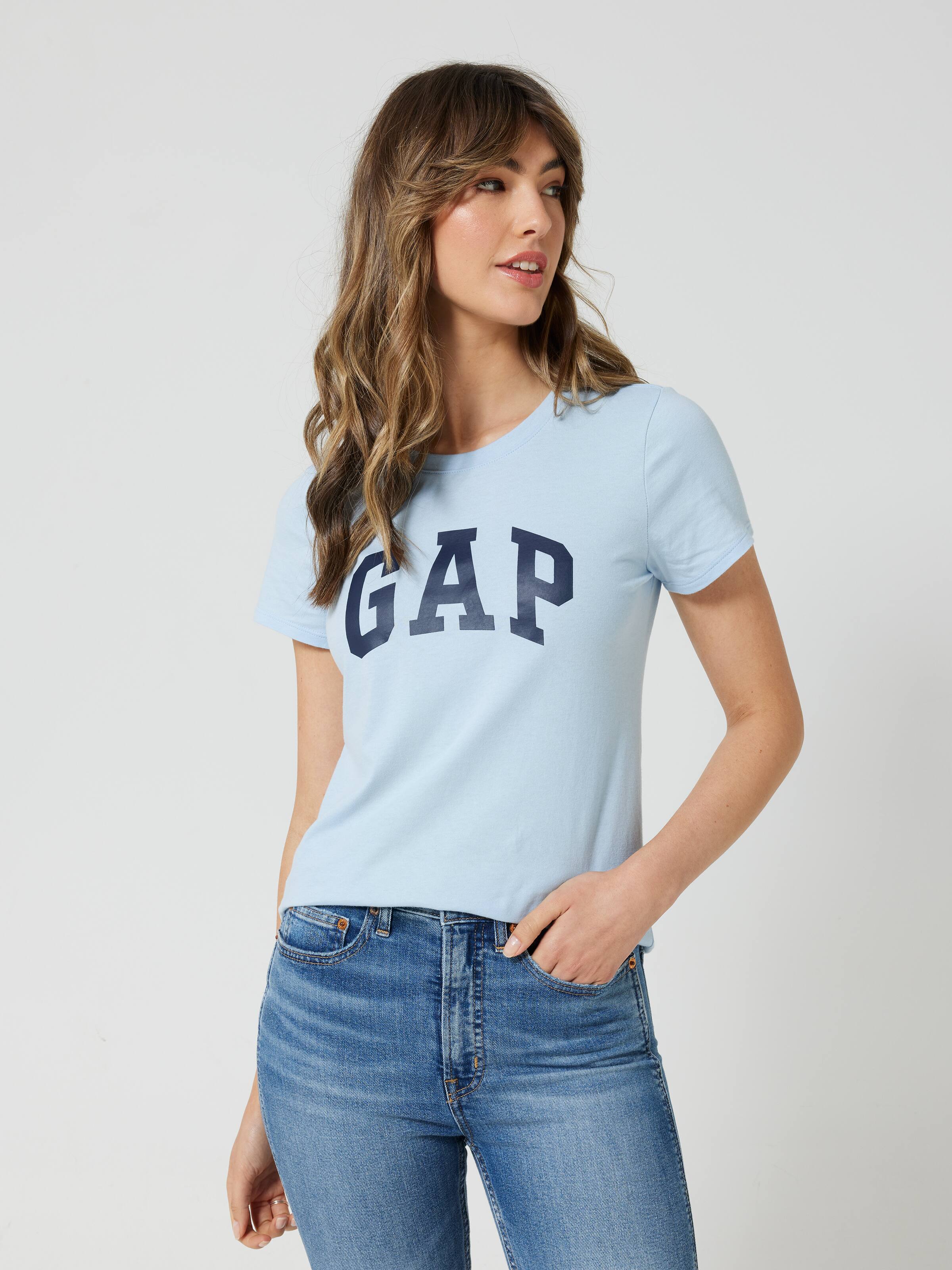 Logo T-Shirt In Light Blue Shadow