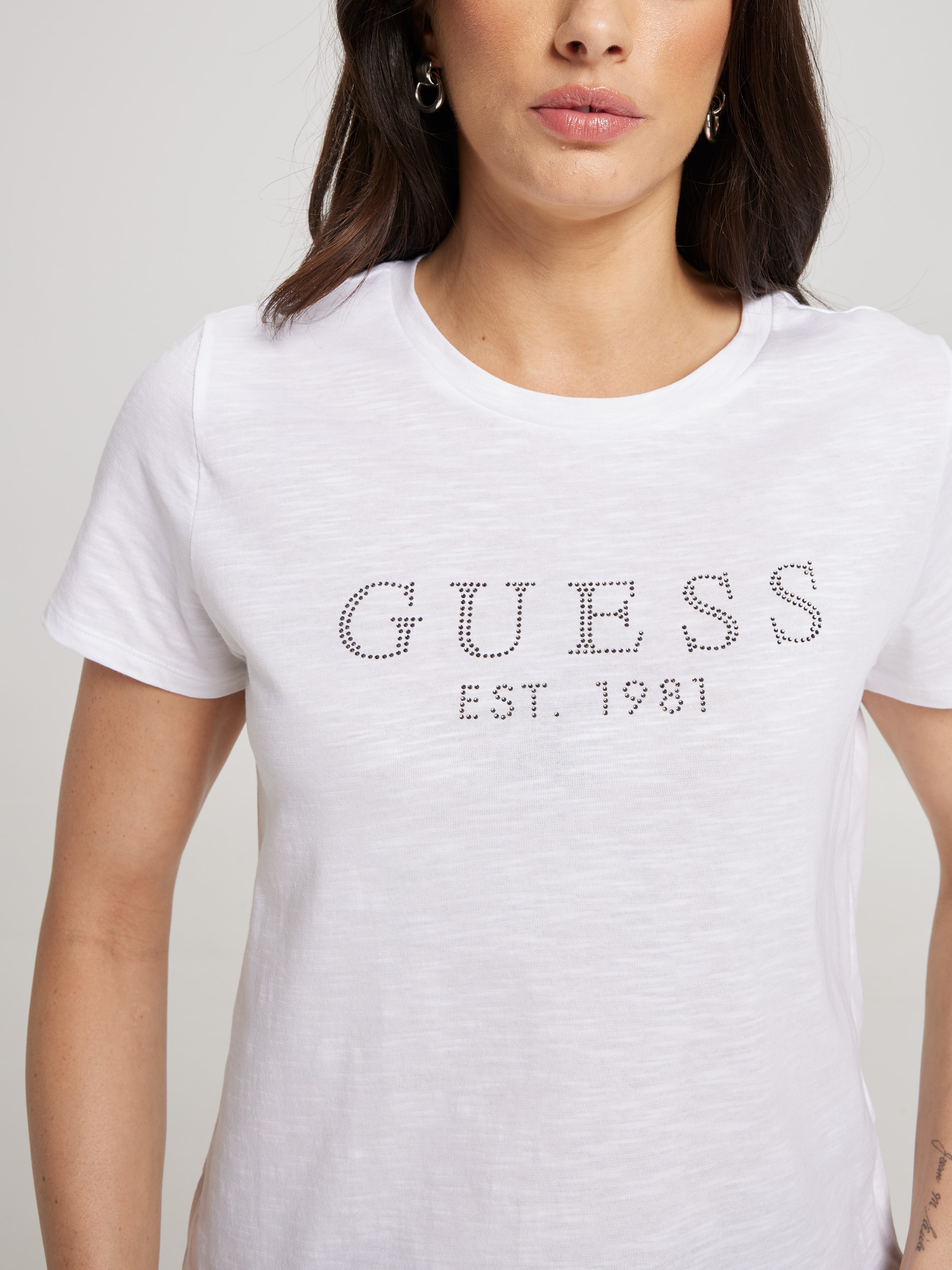 1981 Crystal Easy Tee In White