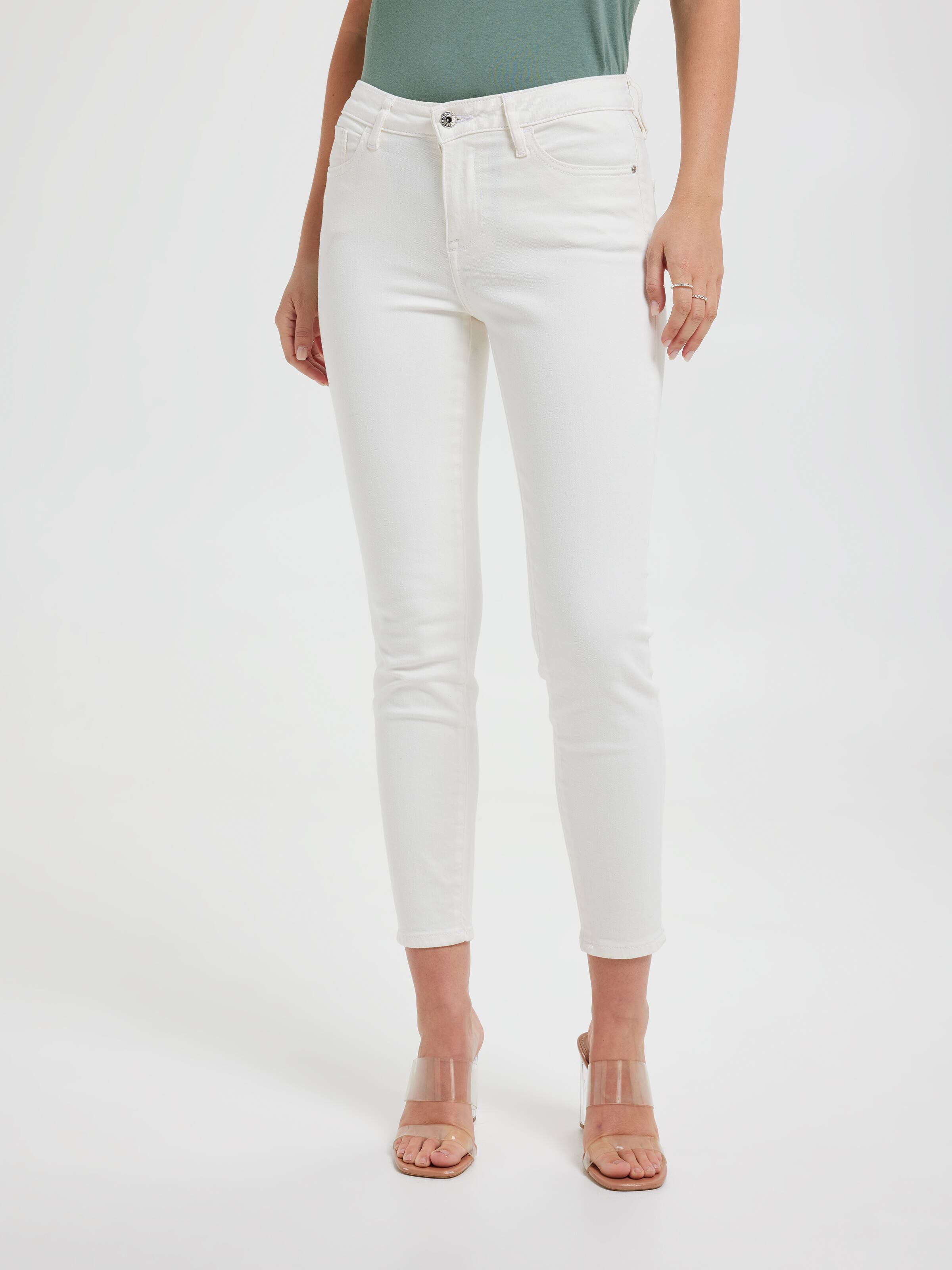 Jayden Mid Rise Skinny In Pilbara White