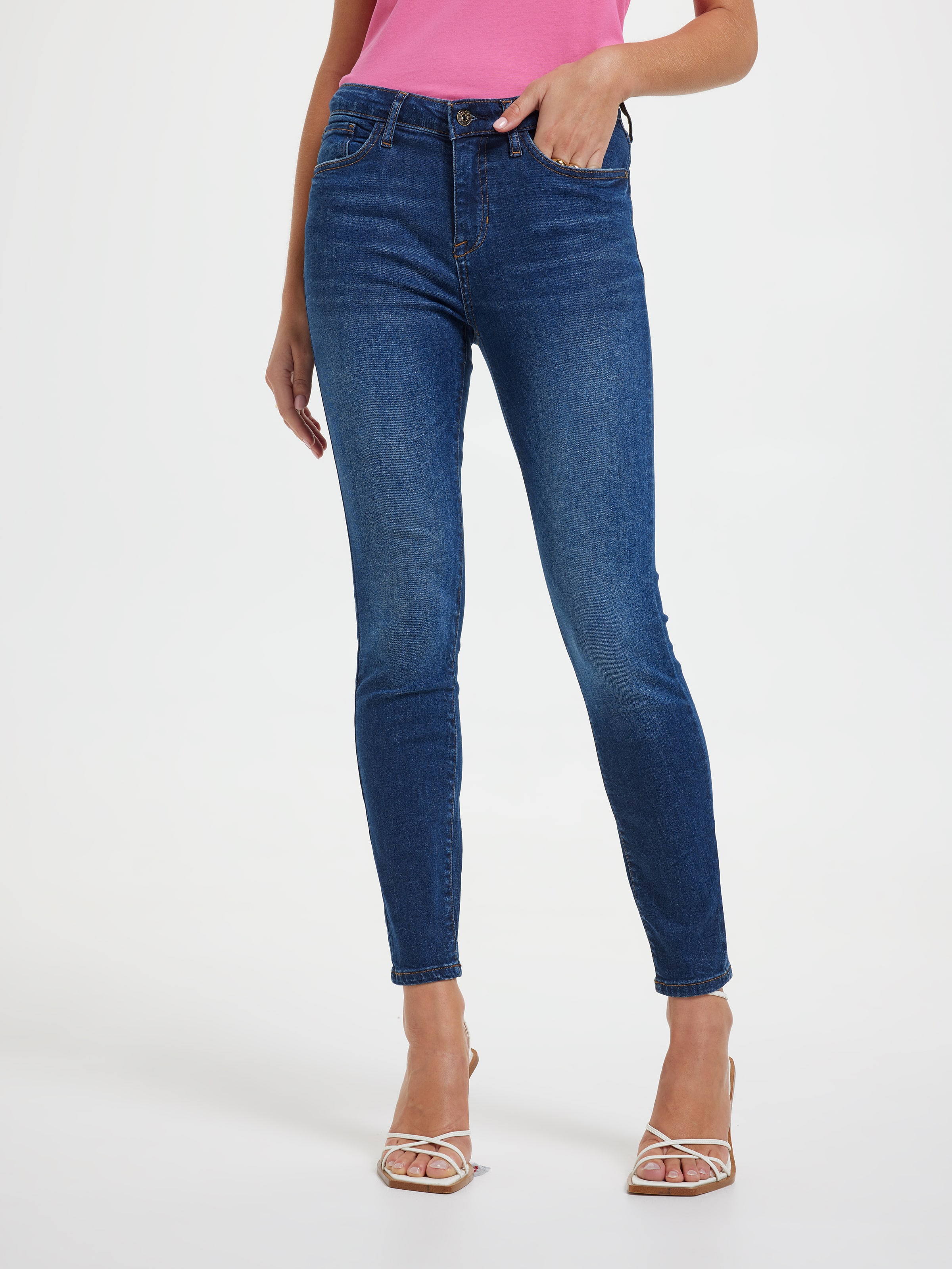 Jayden Mid Rise Skinny In Kimberley Dark