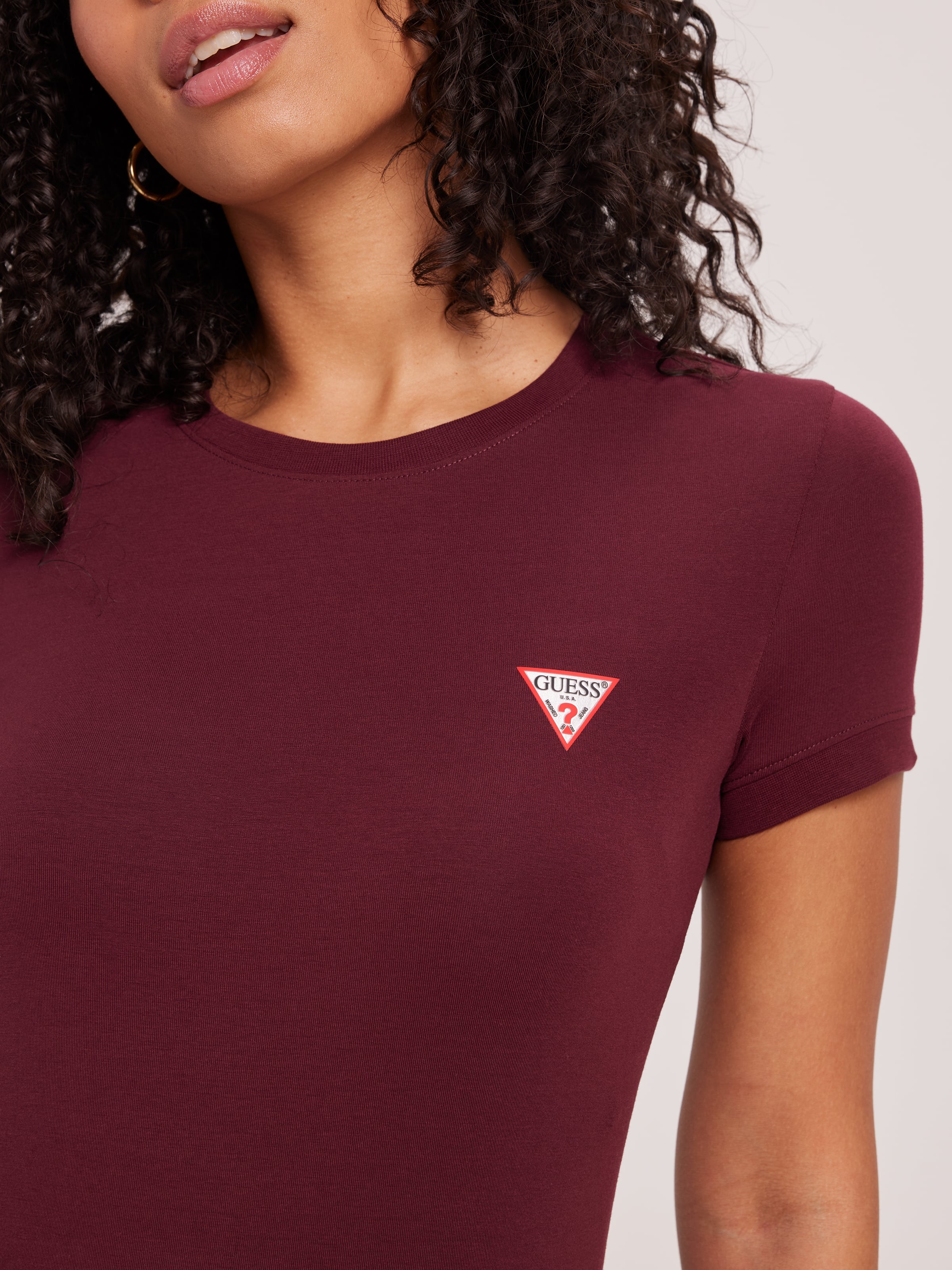 Mini Triangle Tee In Mystic Wine