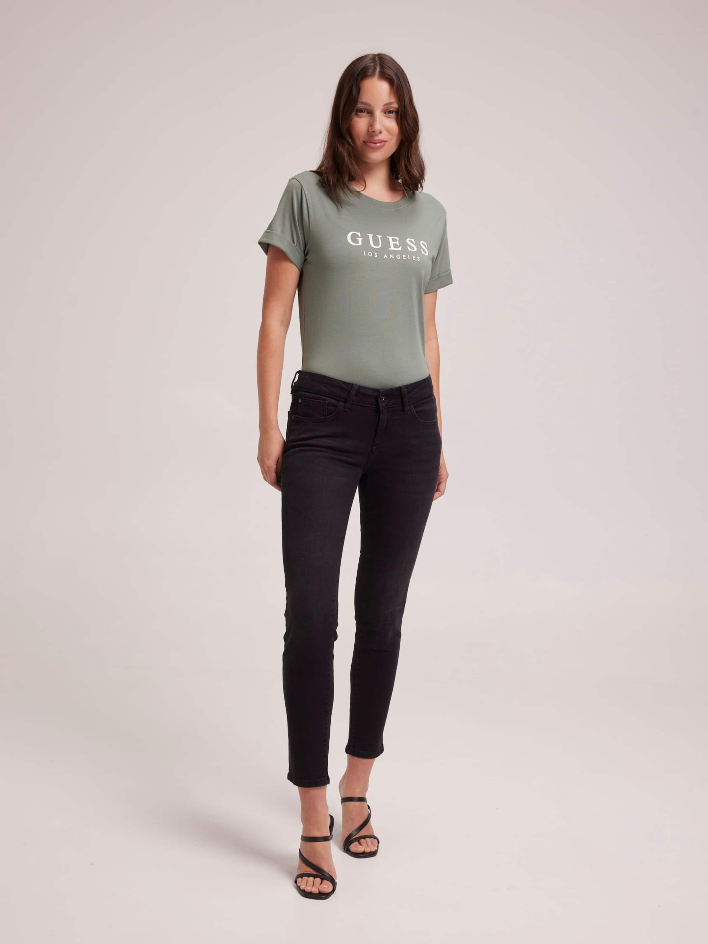 Rolled Up Tee In Sage