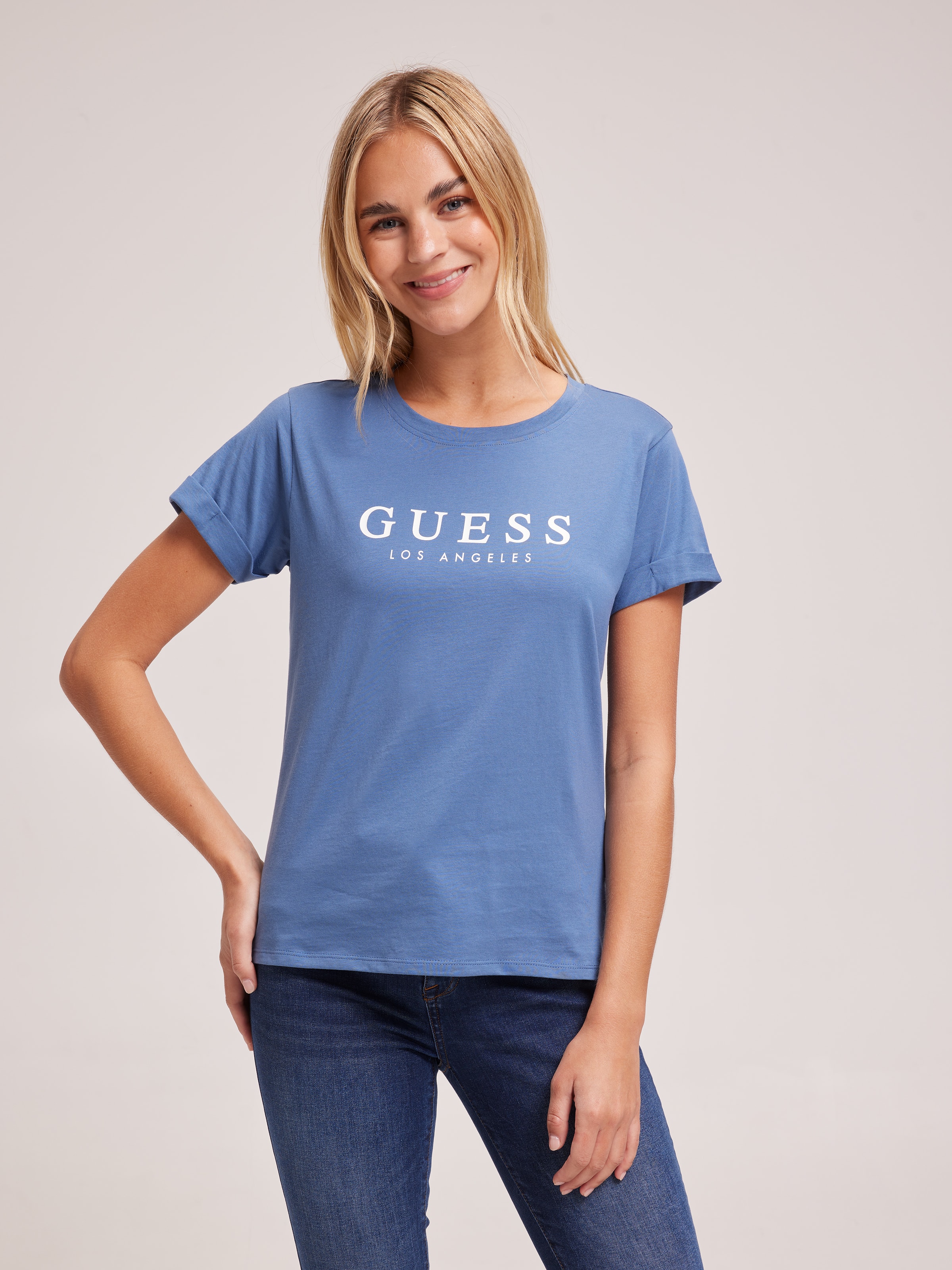 Rolled Up Tee In Sea