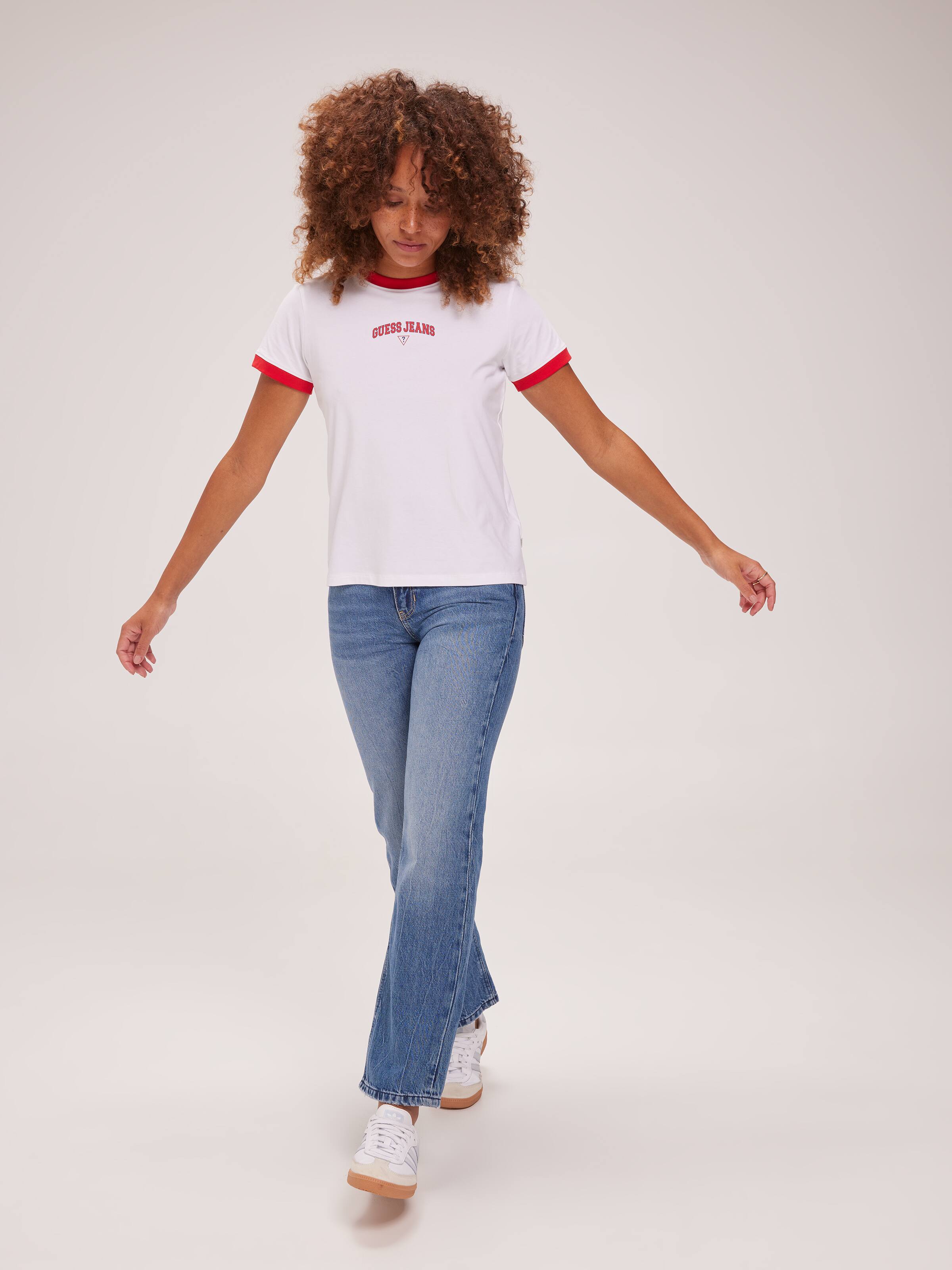 Jeans Tee In Pure White