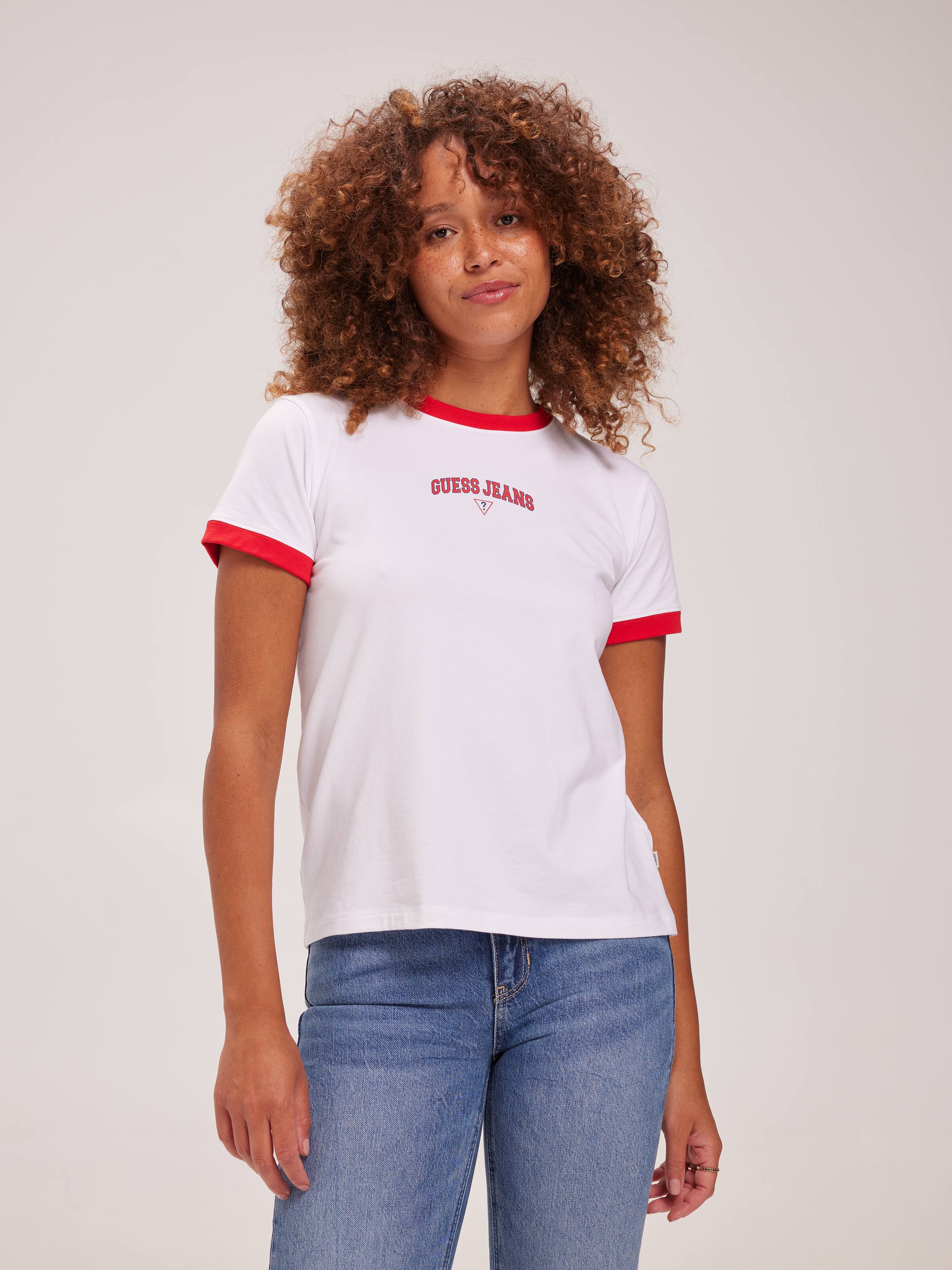 Jeans Tee In Pure White