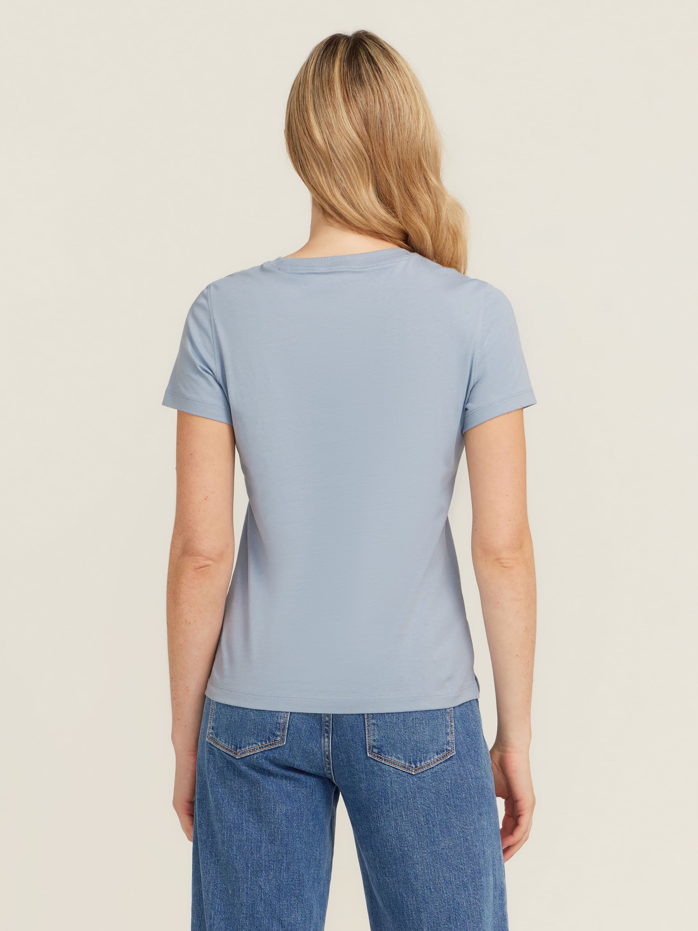 Love Triangle Tee In Nimbus Blue