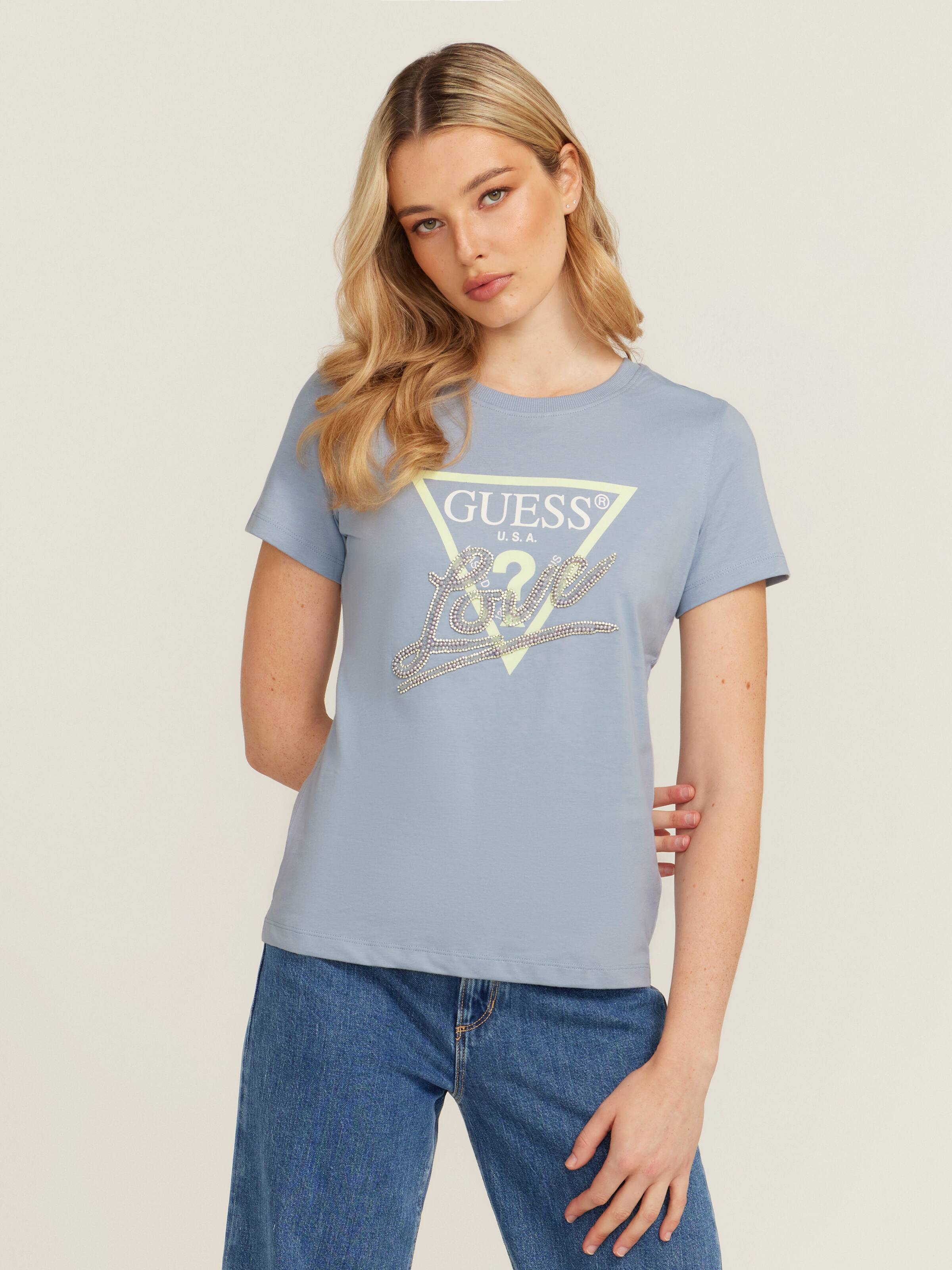 Love Triangle Tee In Nimbus Blue