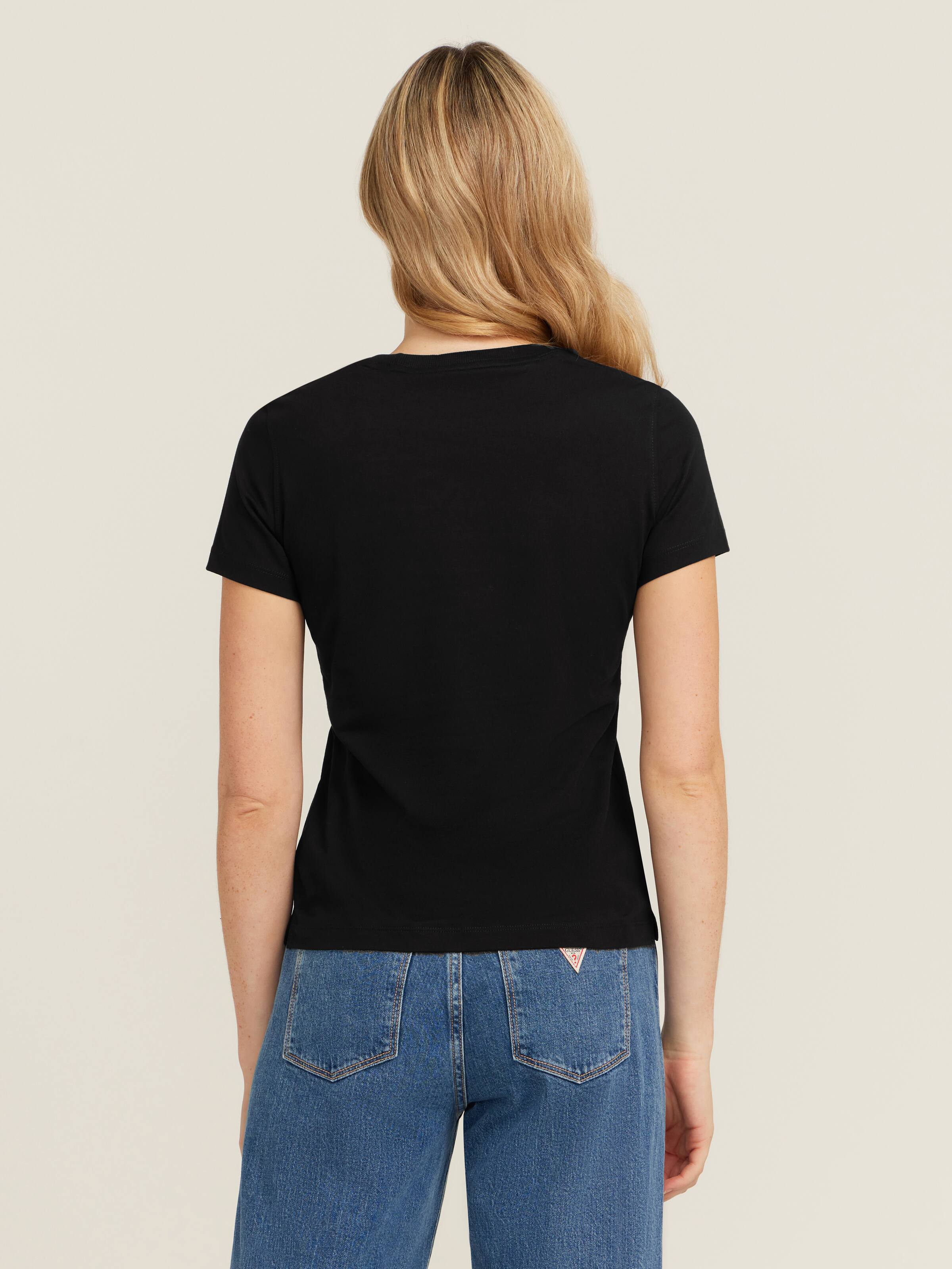 Love Triangle Tee In Jet Black