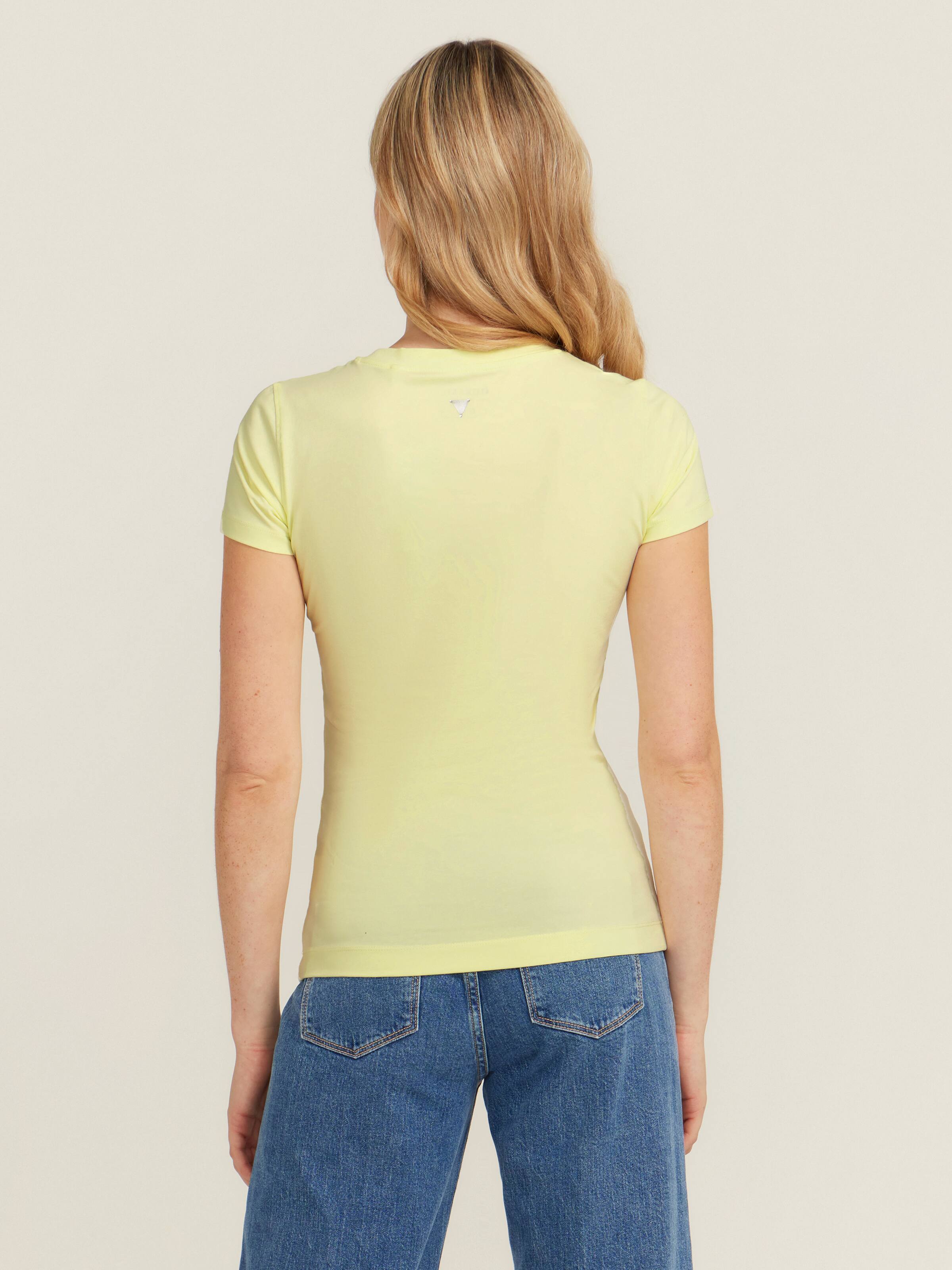 Leaf Triangle Tee In Pastel Lime