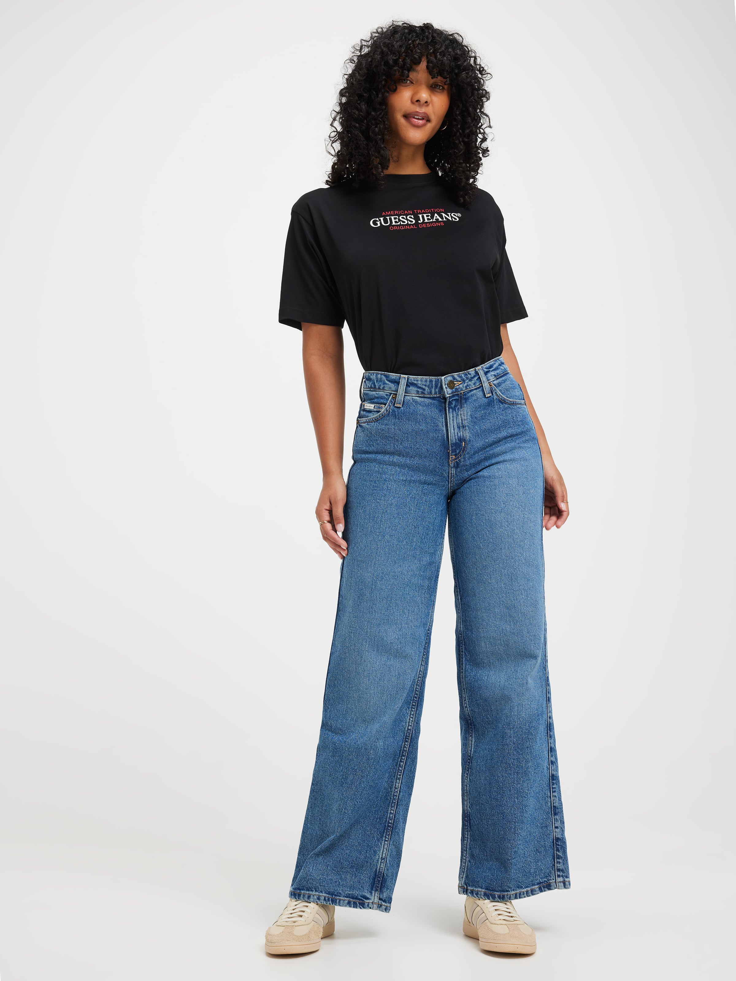 Jeans G11 Wide Leg In Medium Used Wash