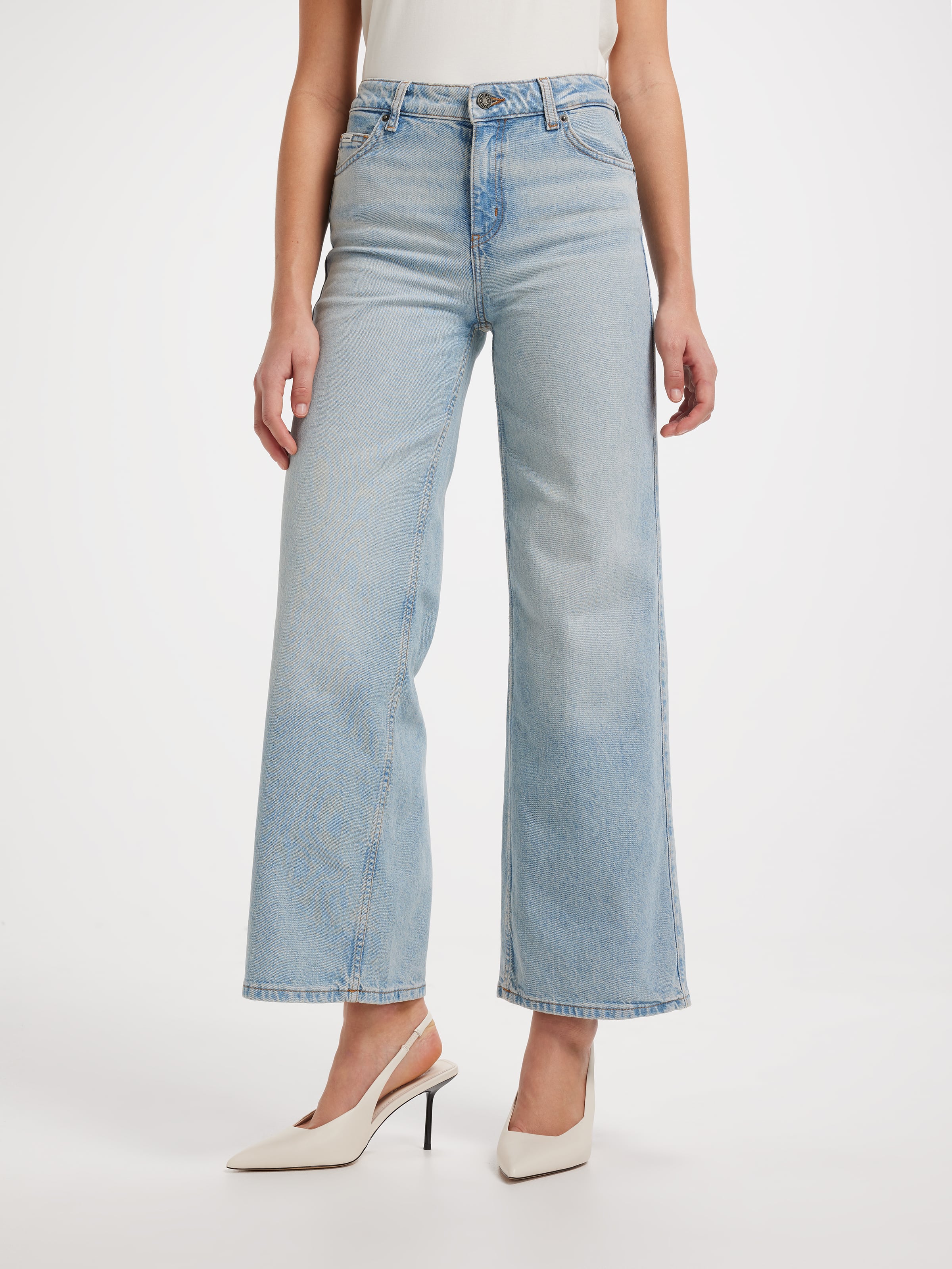 Jeans G11 Wide Leg In River Light Vintage Wash