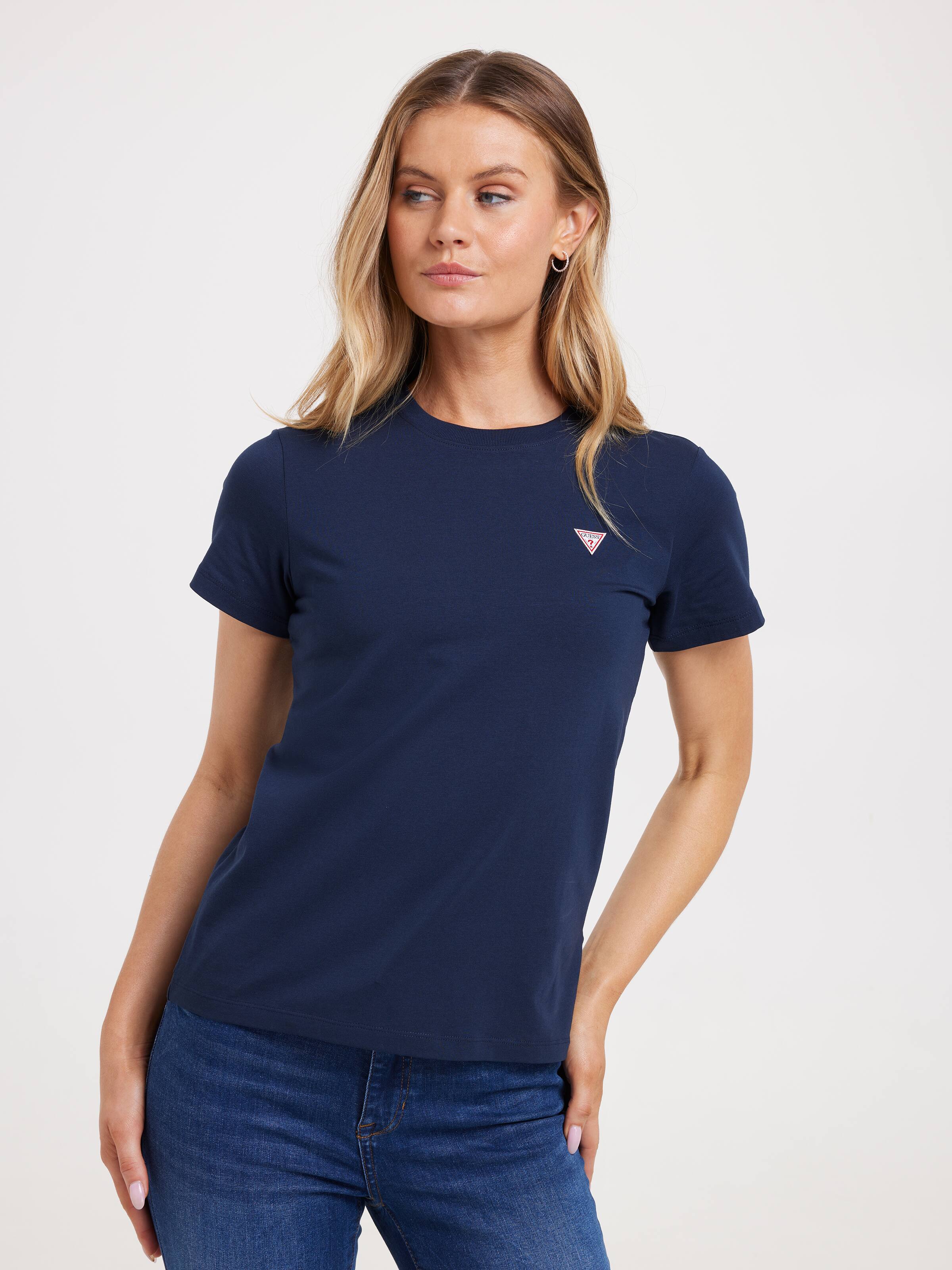 Jeans Regular Mini Triangle Tee In Daring Ocean
