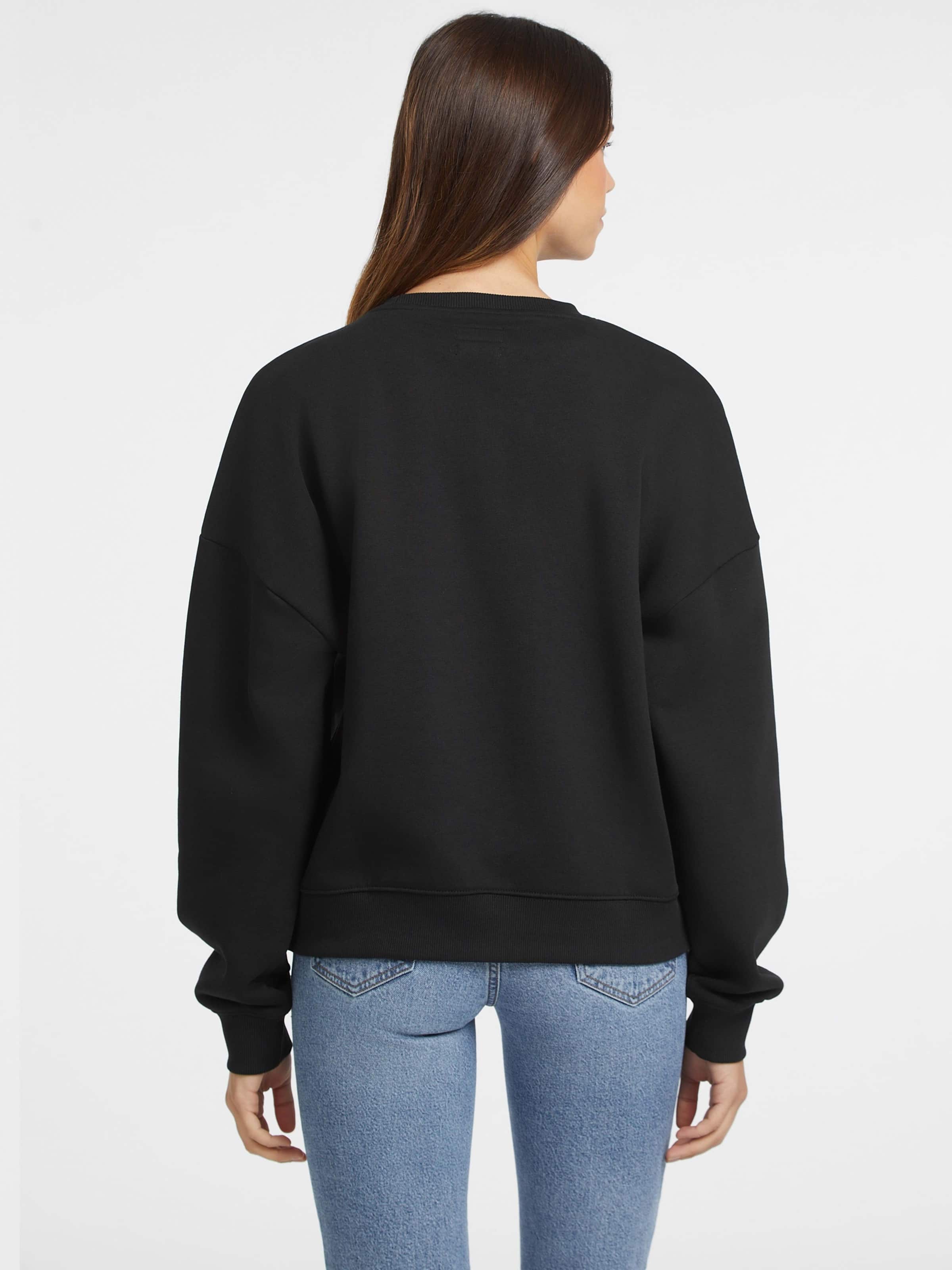 Jeans Iconic Triangle Sweatshirt In Jet Black