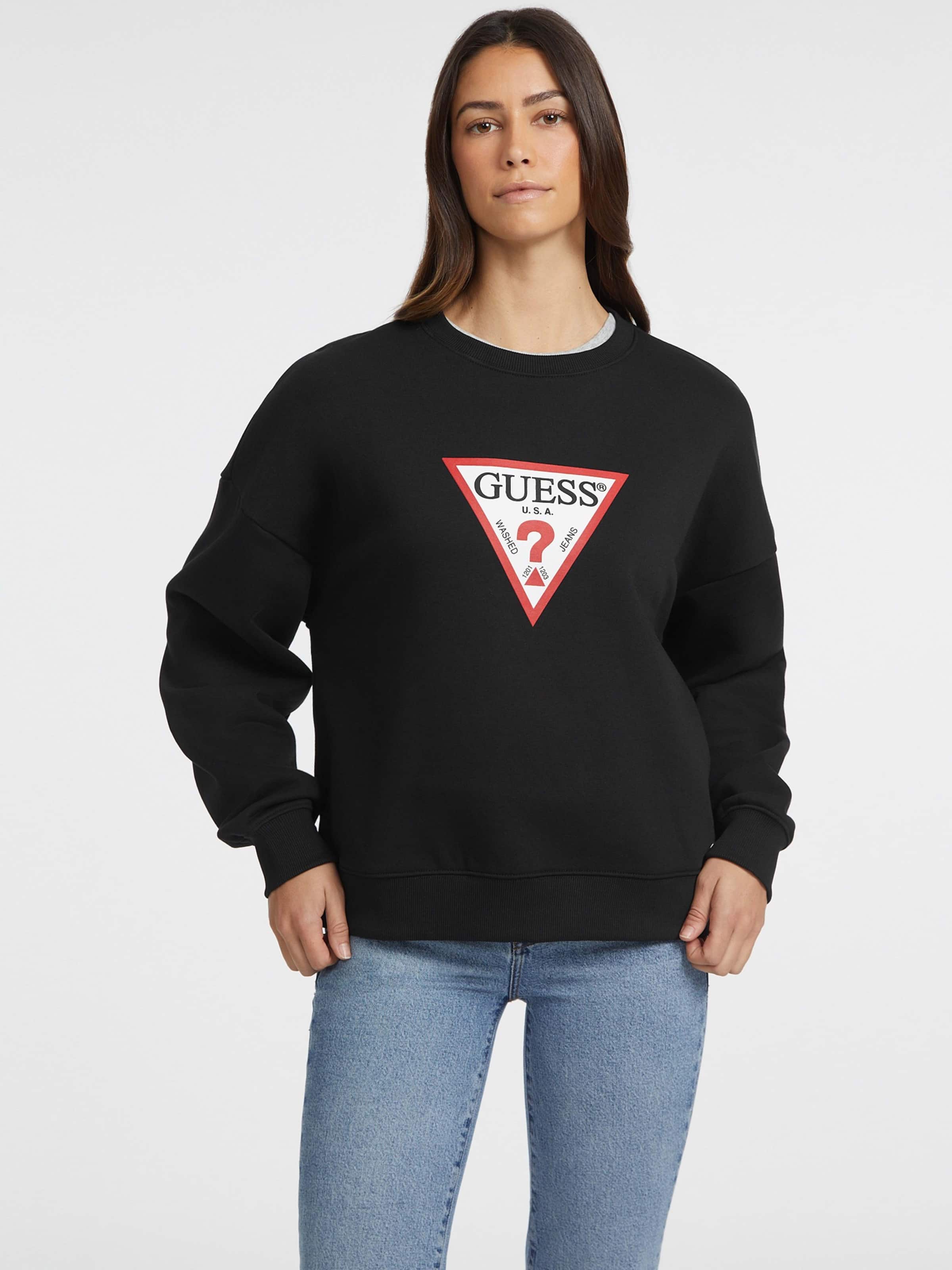 Jeans Iconic Triangle Sweatshirt In Jet Black