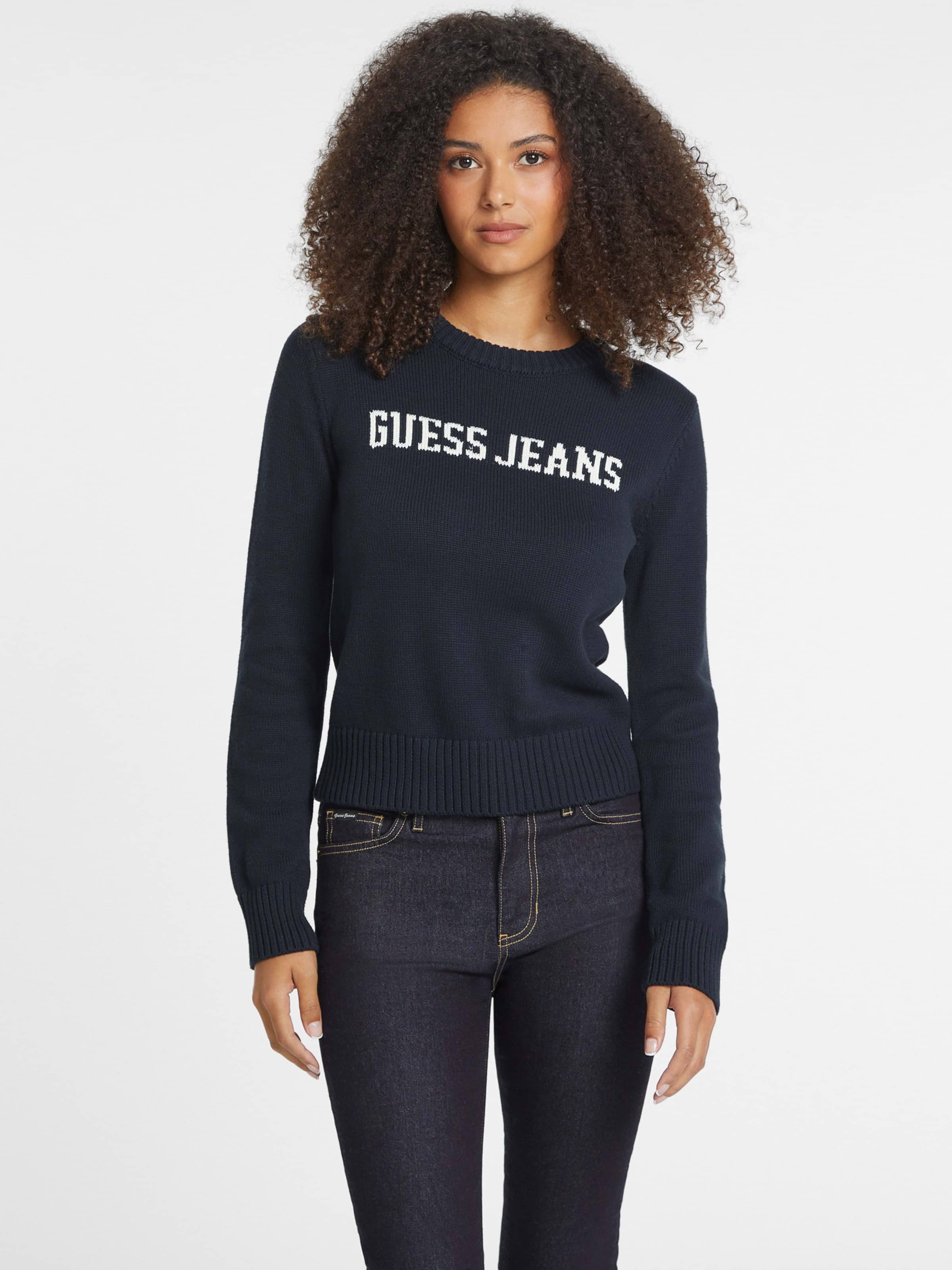 Jeans Intarsia Sweater In Darling Ocean