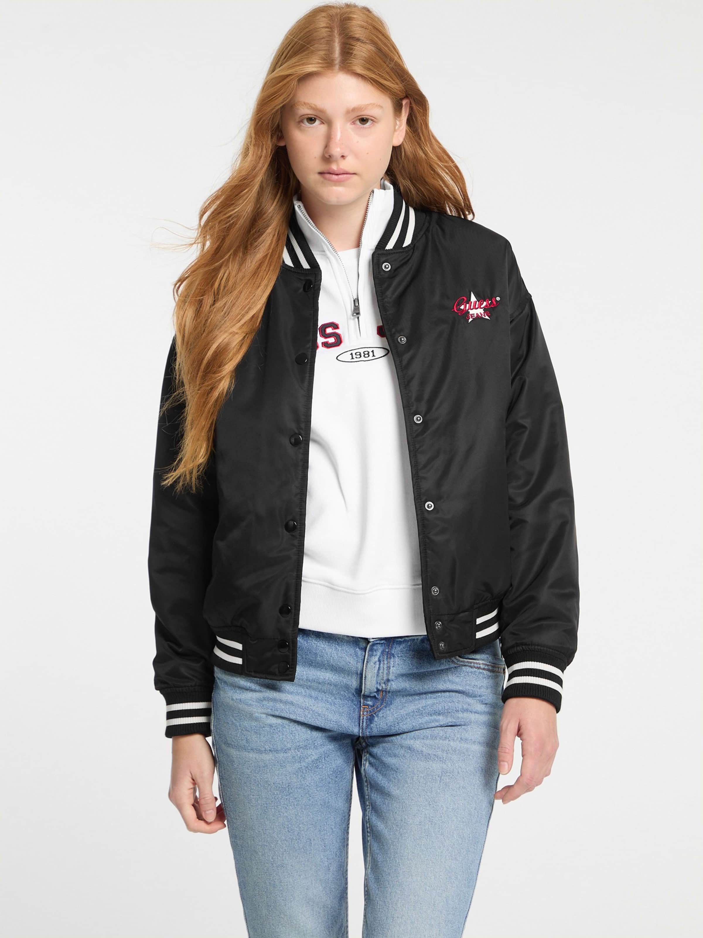 Jeans Bomber Jacket In Jet Black