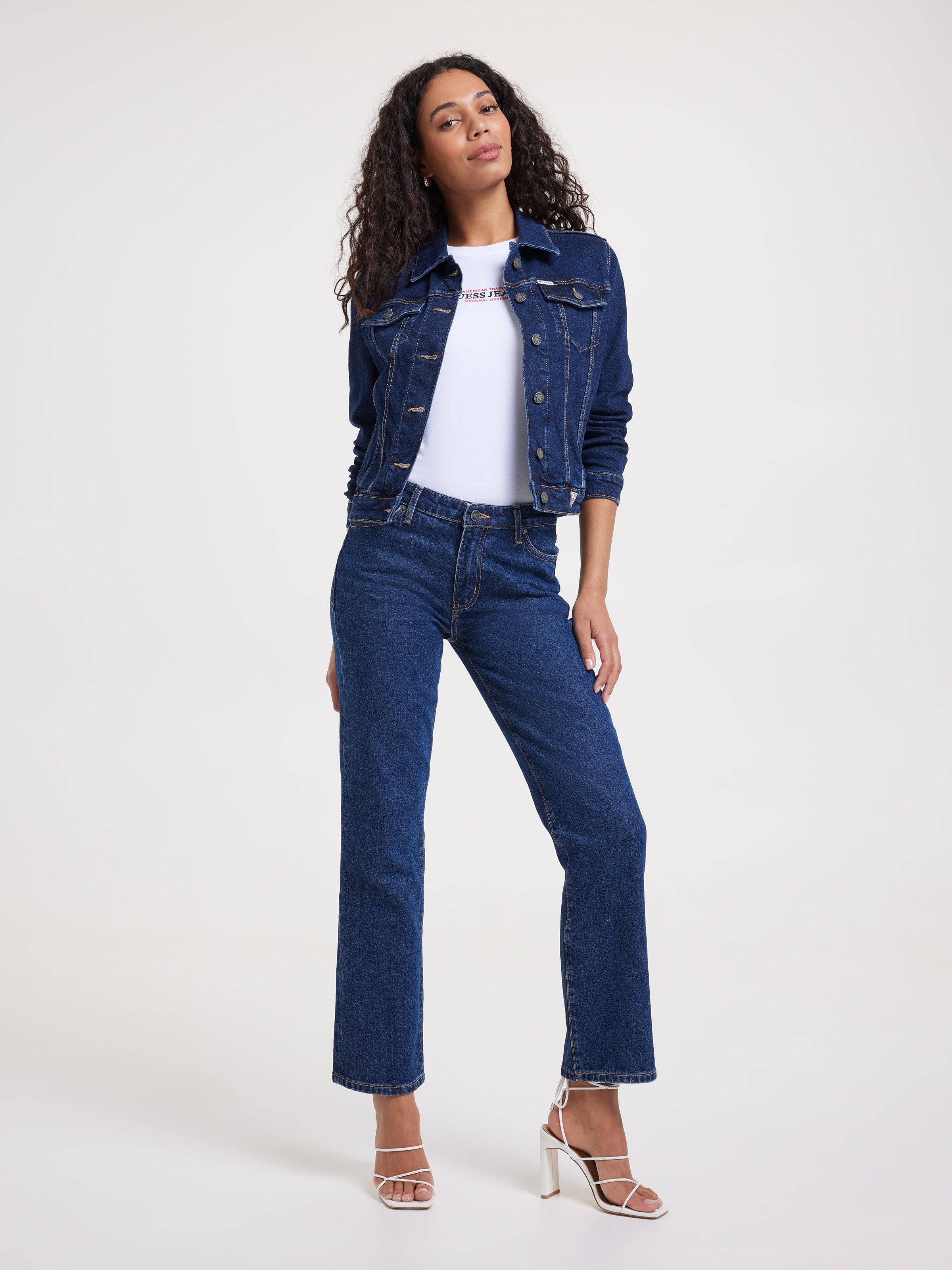 Jeans Slim Trucker Jacket In Dark Wash