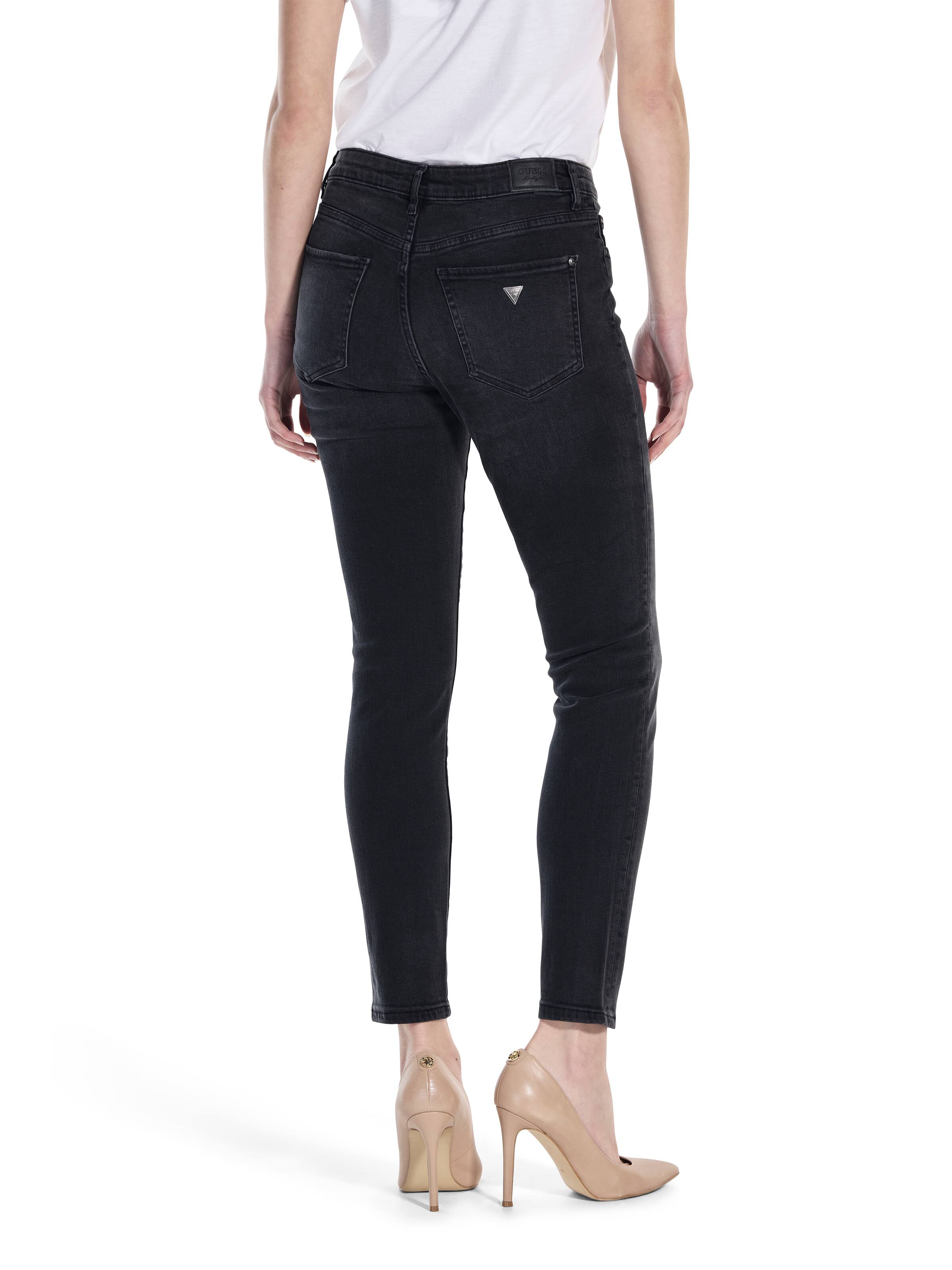 Jayden Mid Rise Skinny In Washed Black
