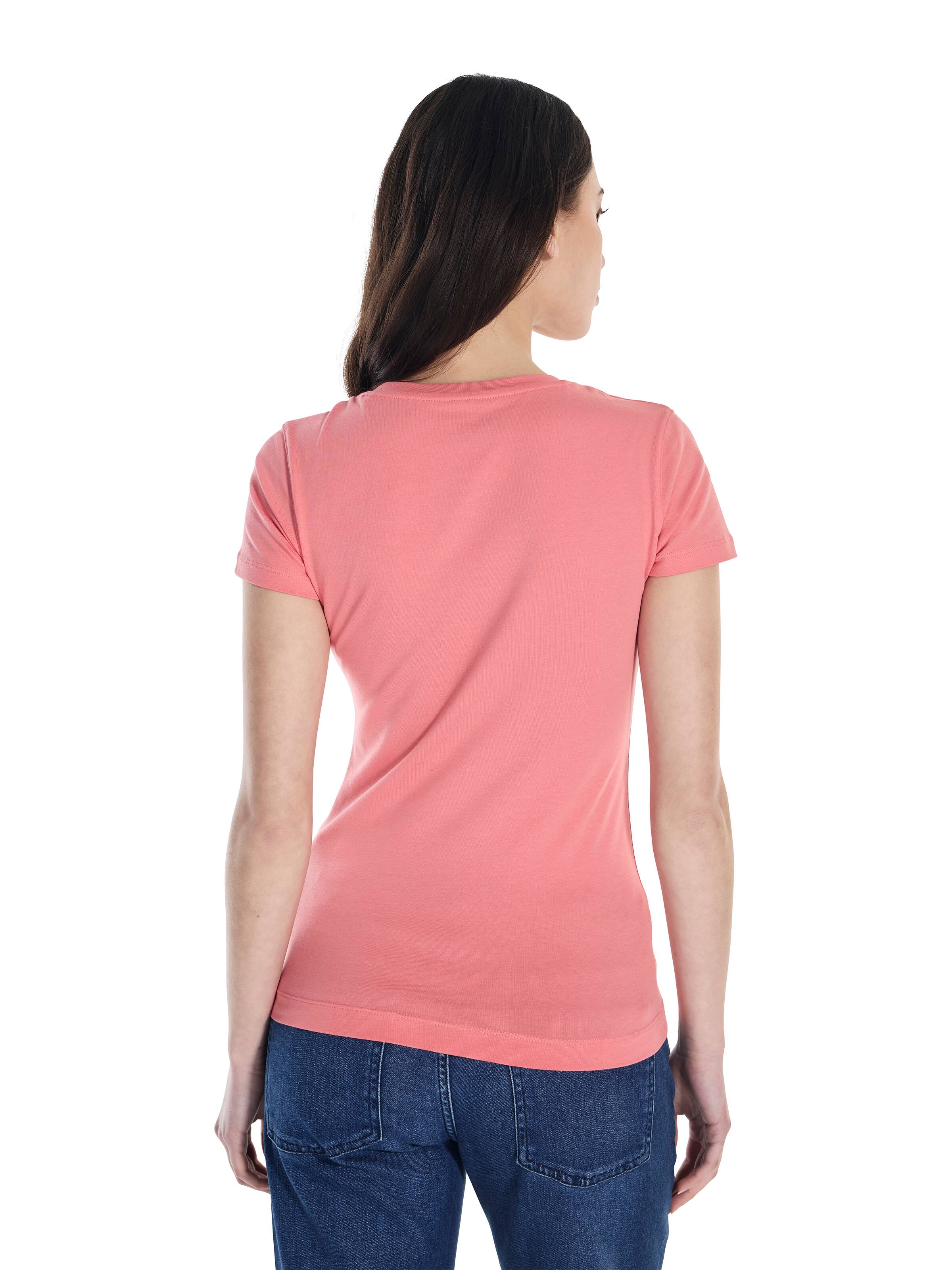 Short Sleeve Embro Script Logo Tee In Revival Rose