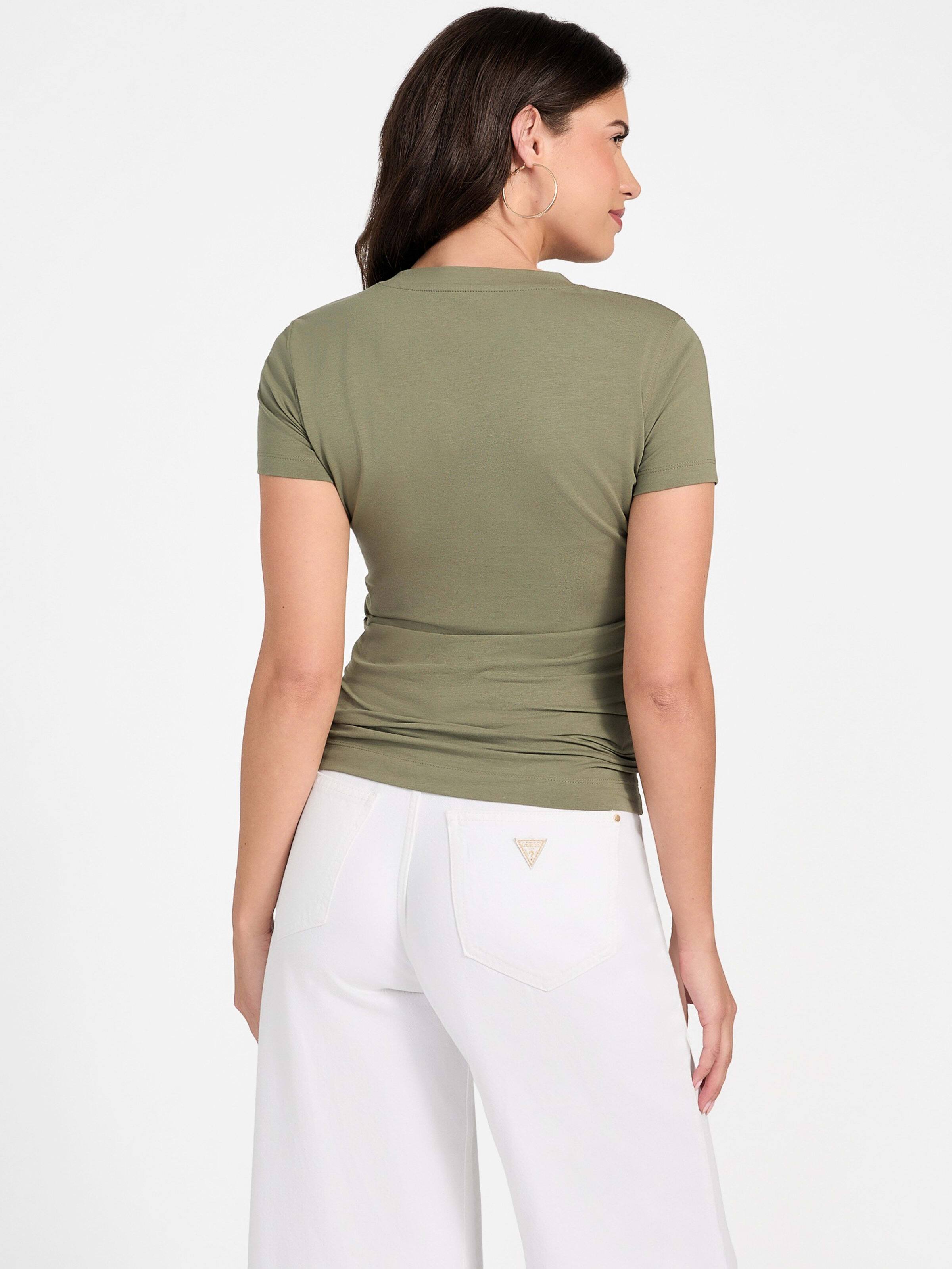 Logo Tee In Lichen Leaf Green