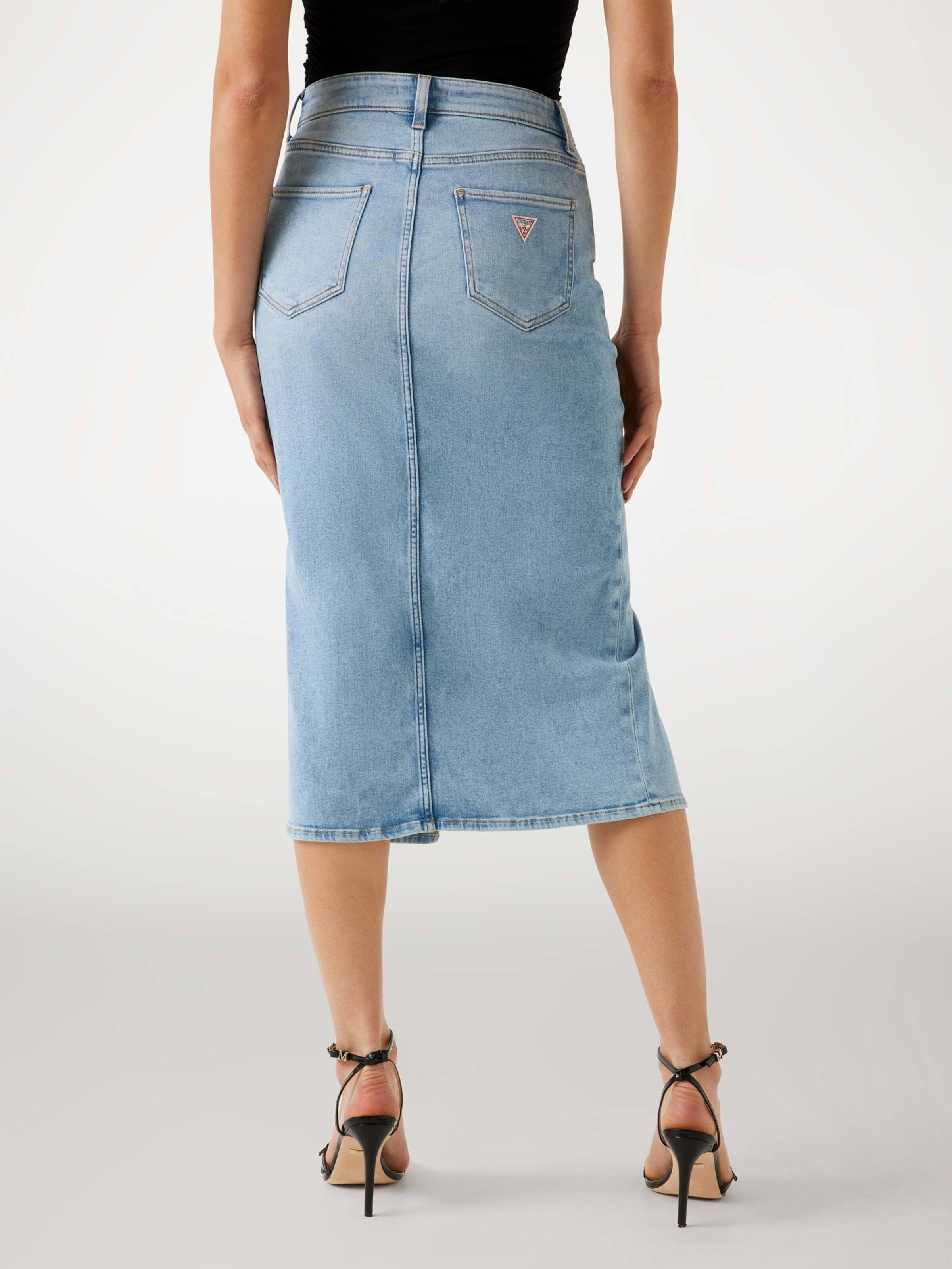 Mila Denim Skirt In Light Denim