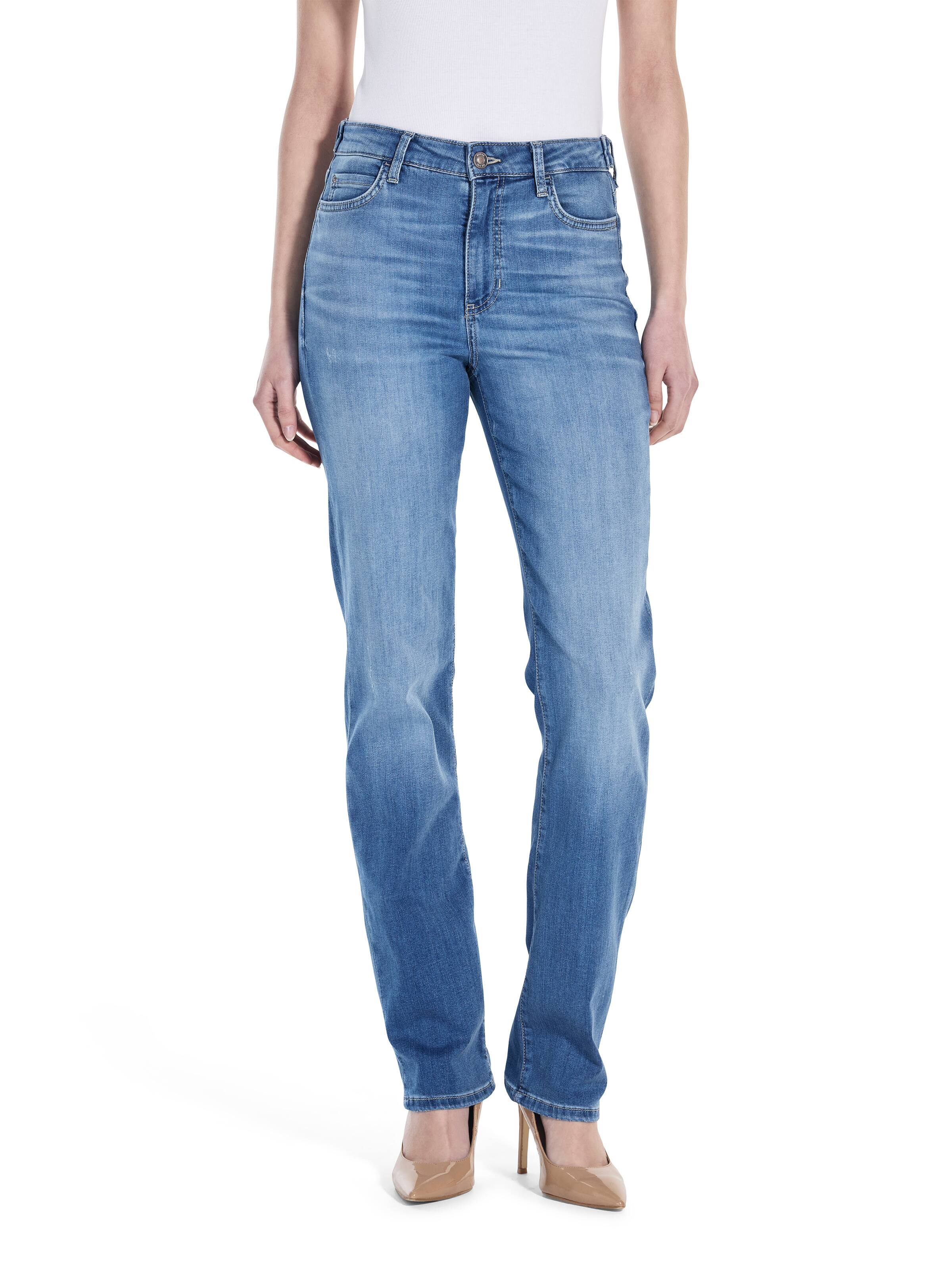 1981 Straight High Rise Jean In Coastal Drift