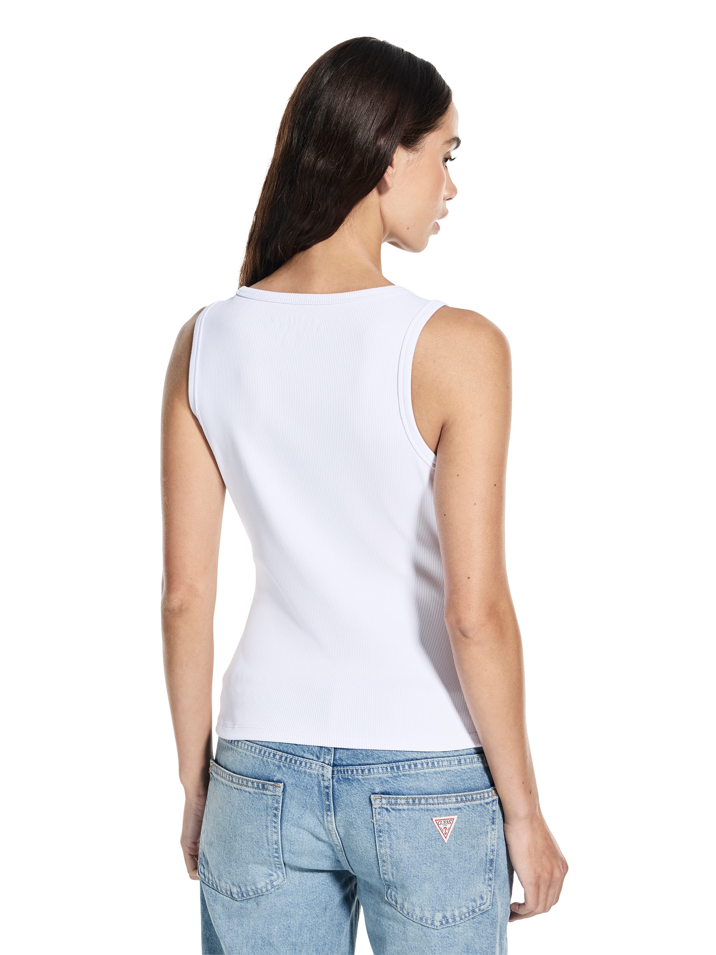 Viviana Logo Tank Top In White