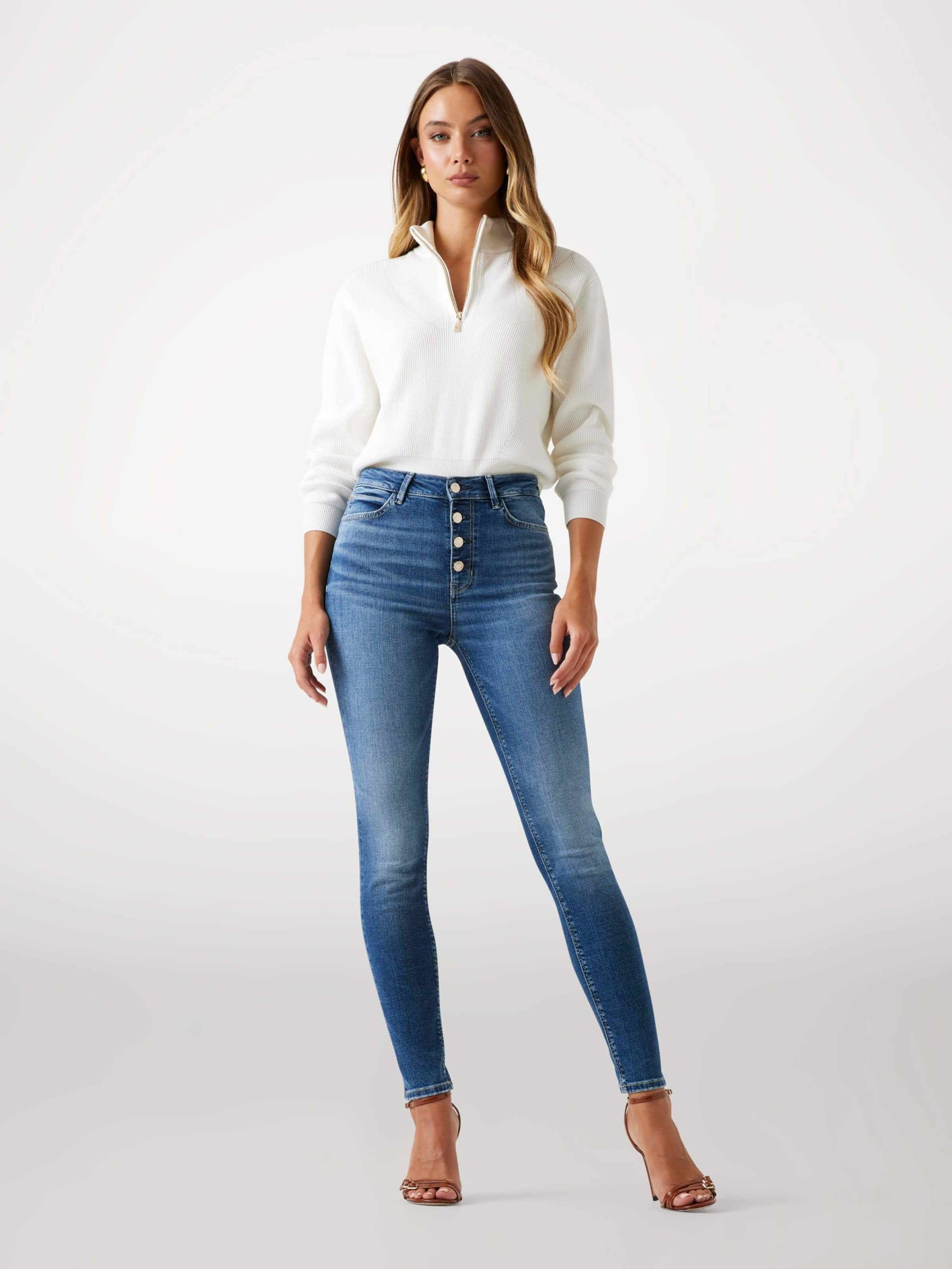 1981 Exposed Button Jean In Winter Light