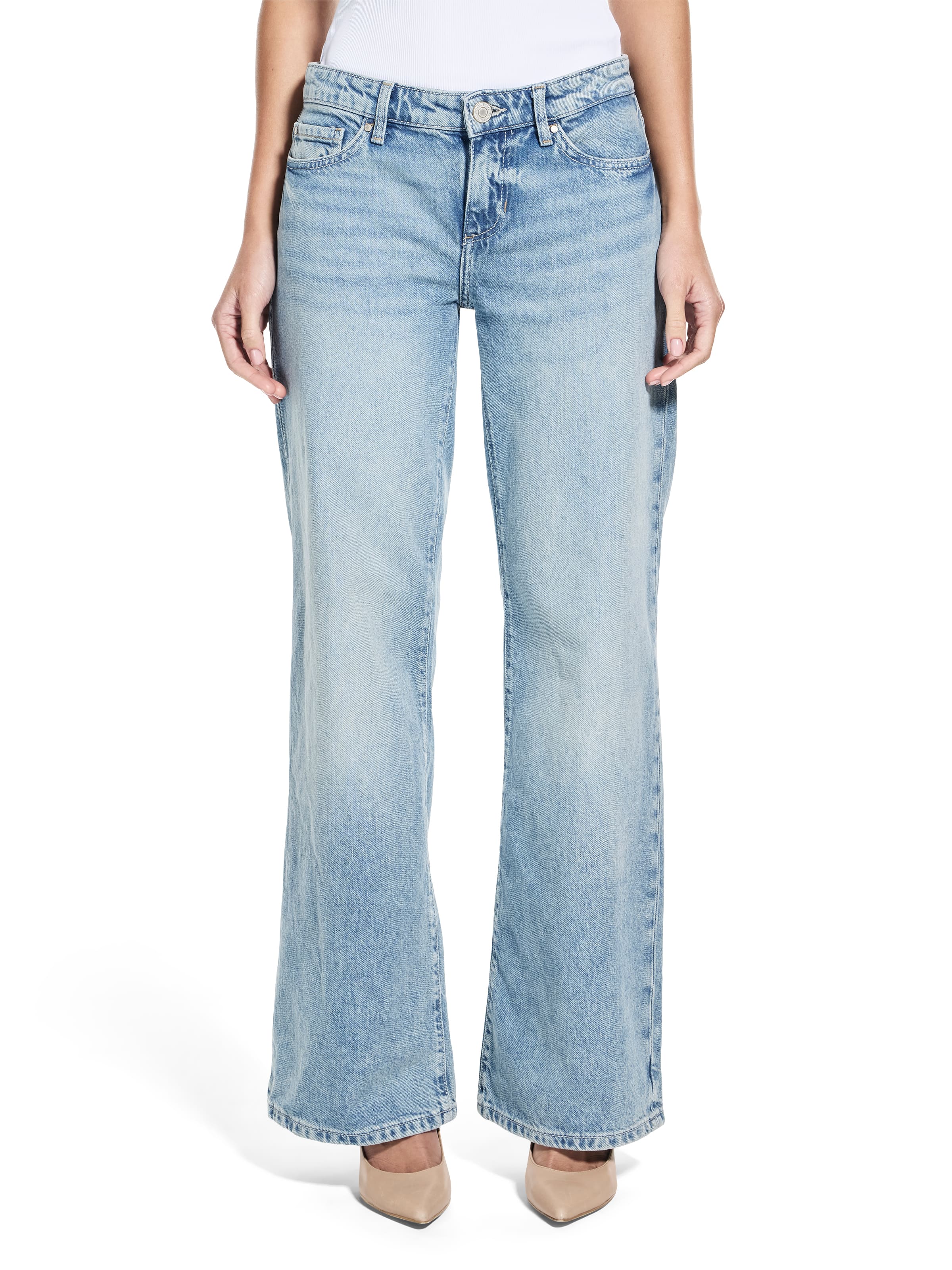 Low Rise Slouchy Jean In Winter Mist