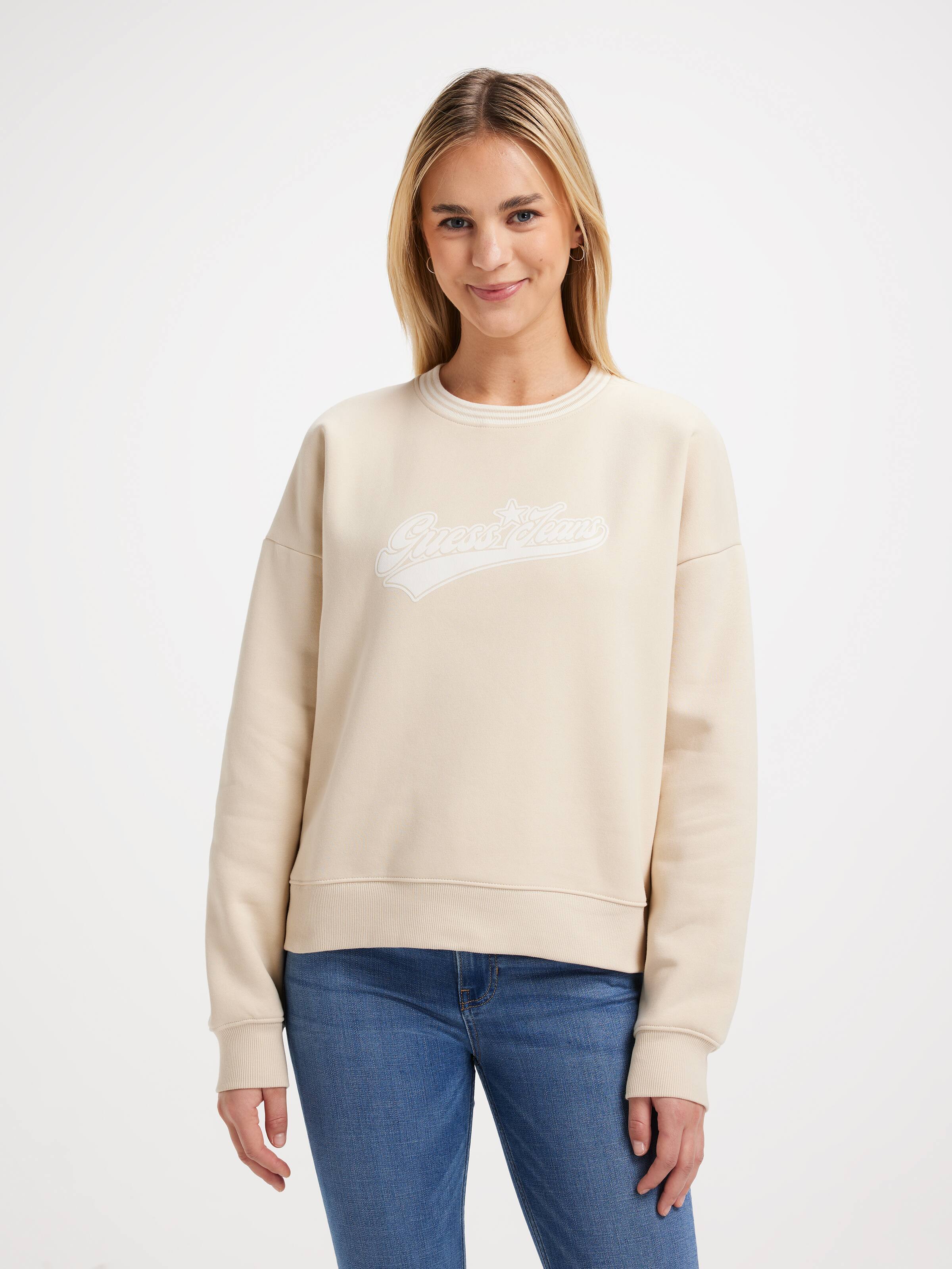 Jeans Oversized Puff Star Sweat In Biscotti