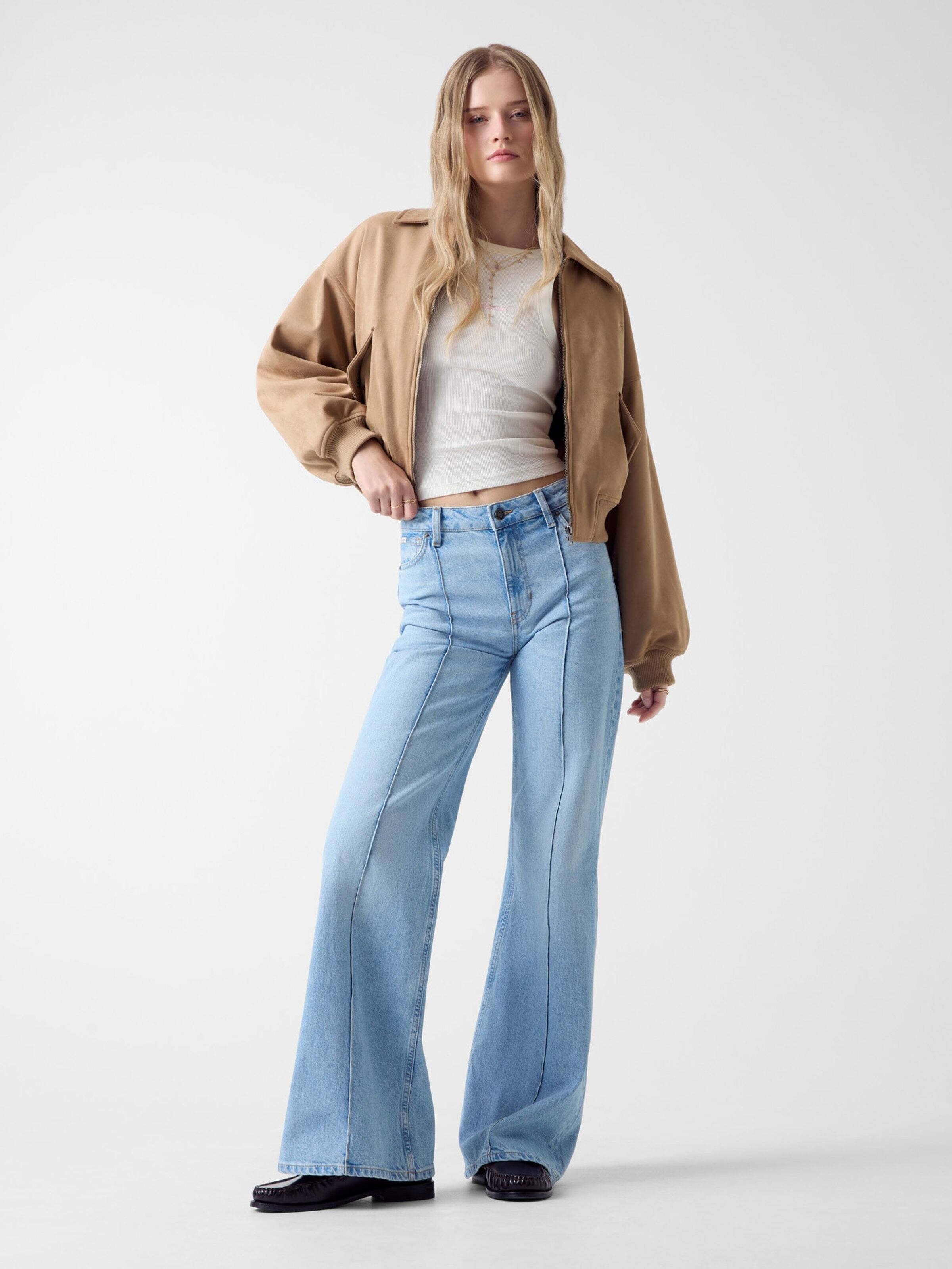Guess Jeans High Rise Flare Leg Jean