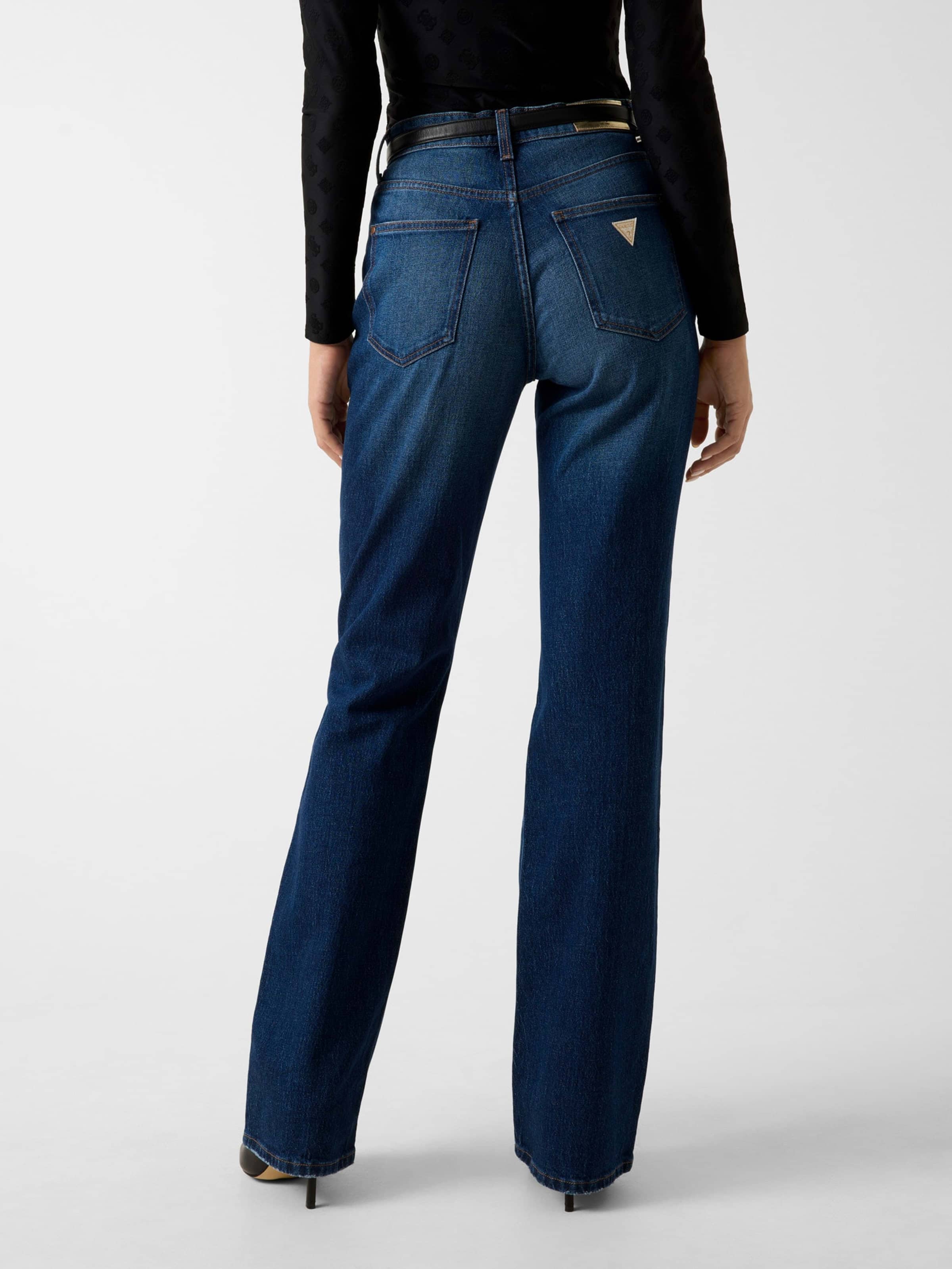 80S High Rise Straight Jeans In Fern Grove
