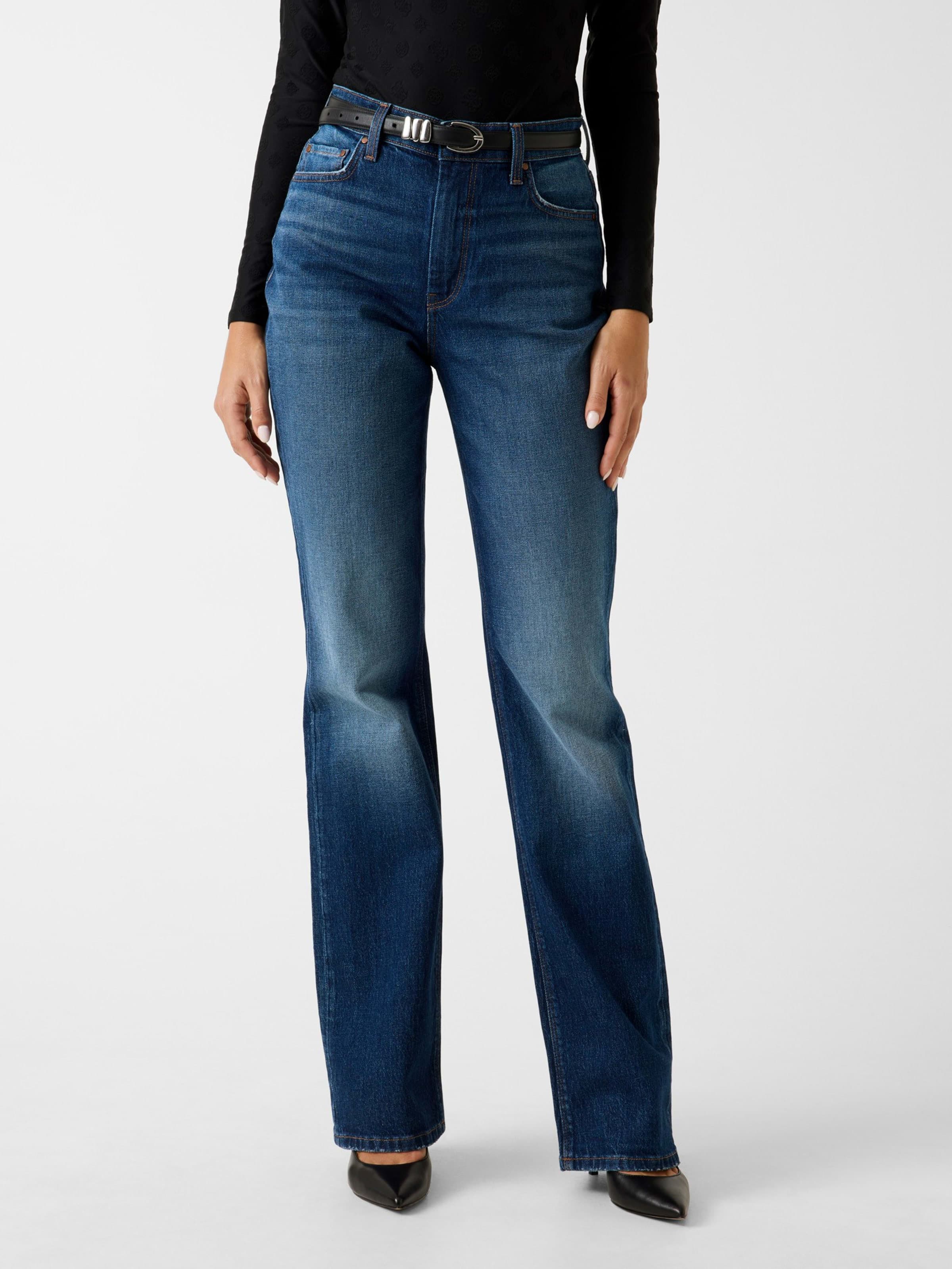 80S High Rise Straight Jeans In Fern Grove
