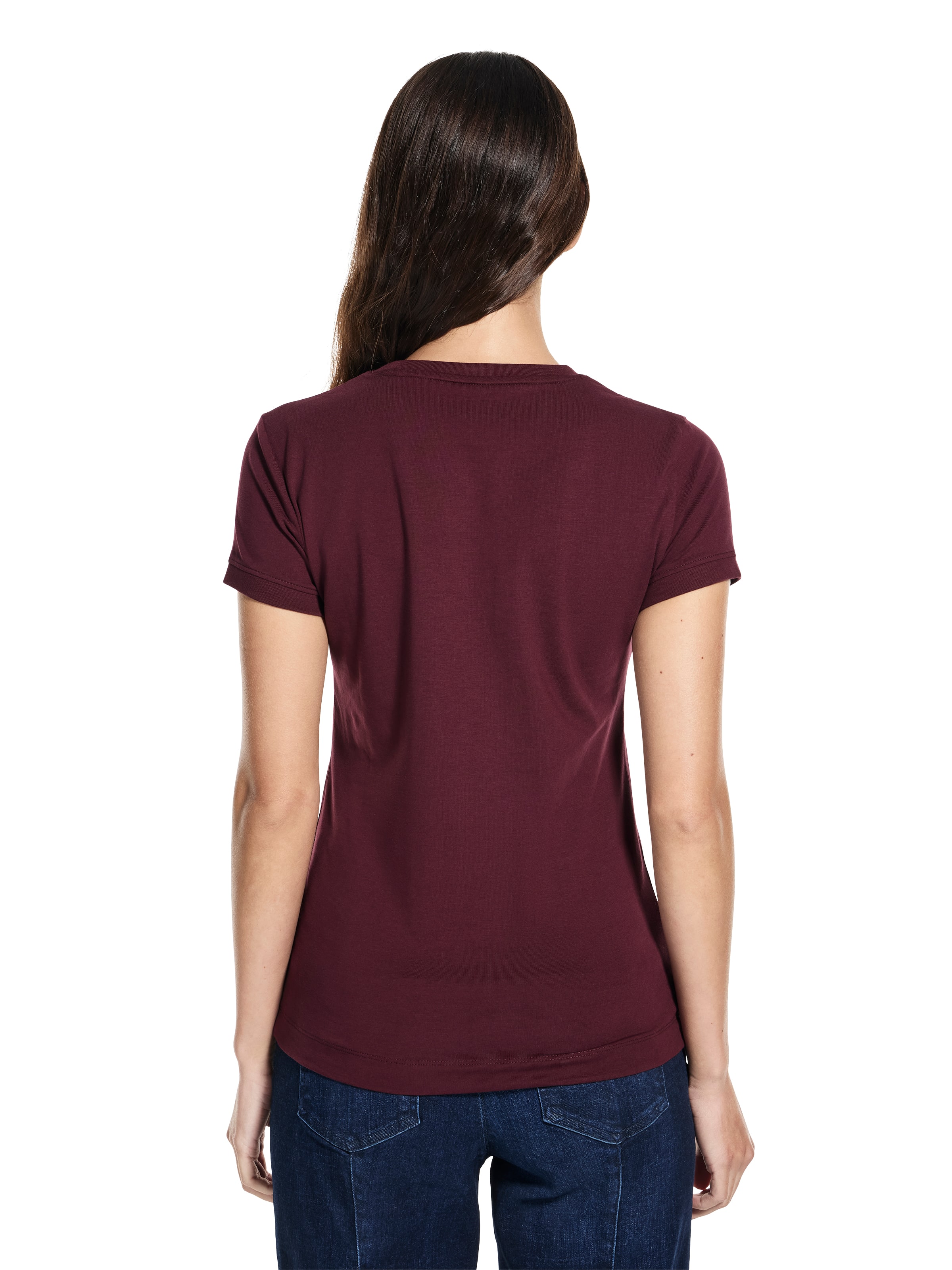 Jeans Regular Mini Triangle Tee In Red Noir