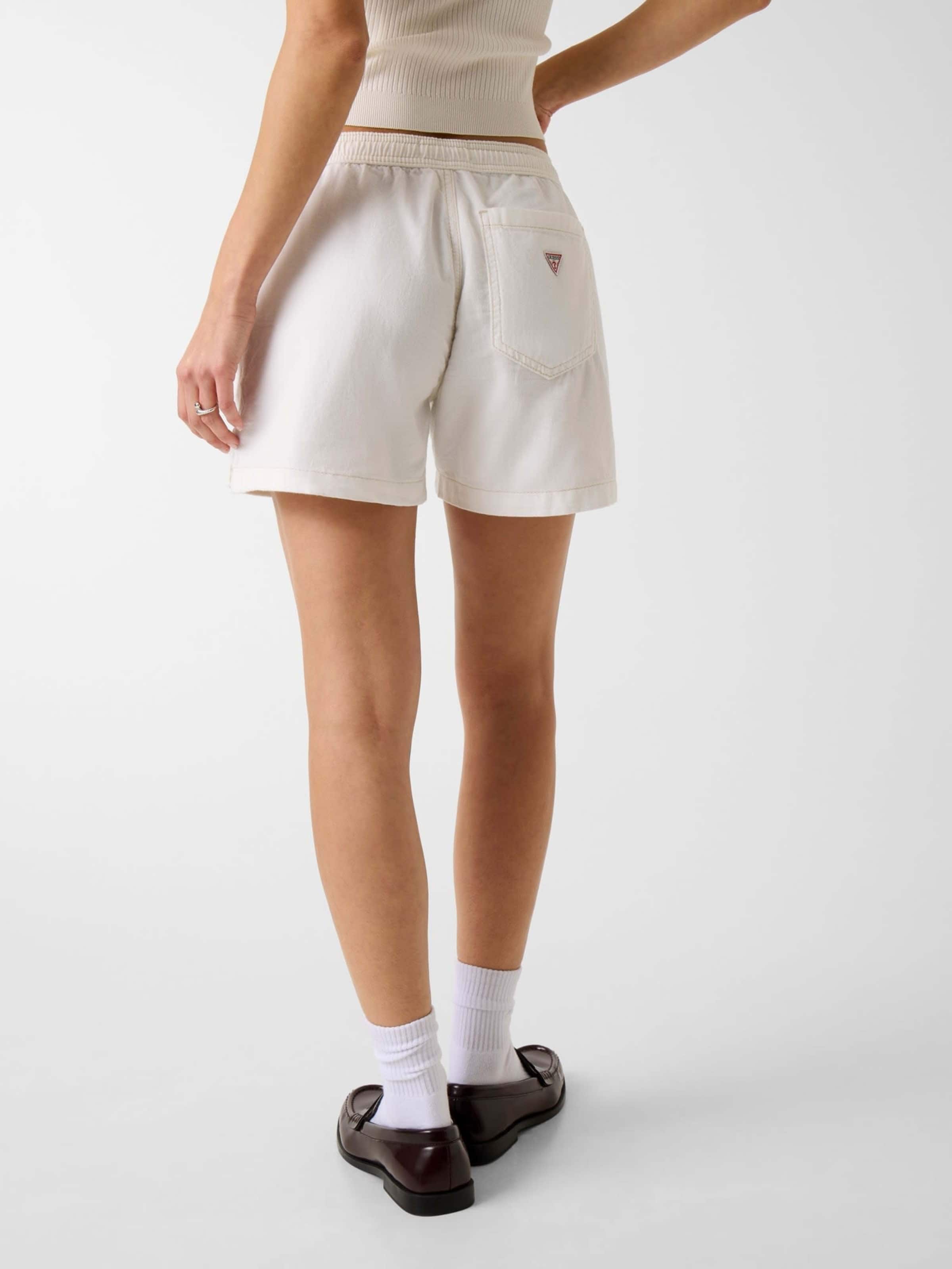 Jeans Drawstring Short In Natural White