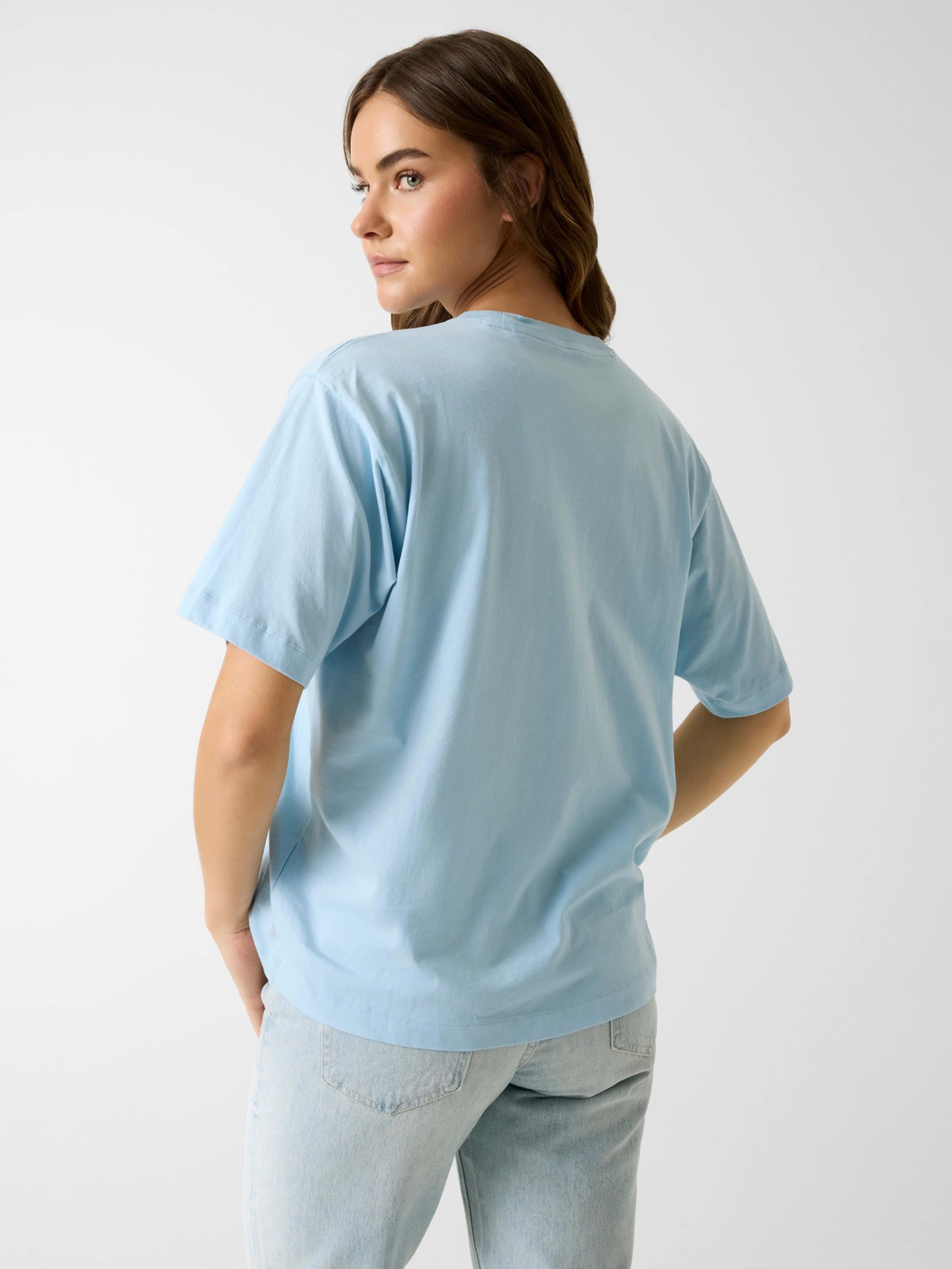 Jeans Oversized American Tradition Tee In Fog Blue