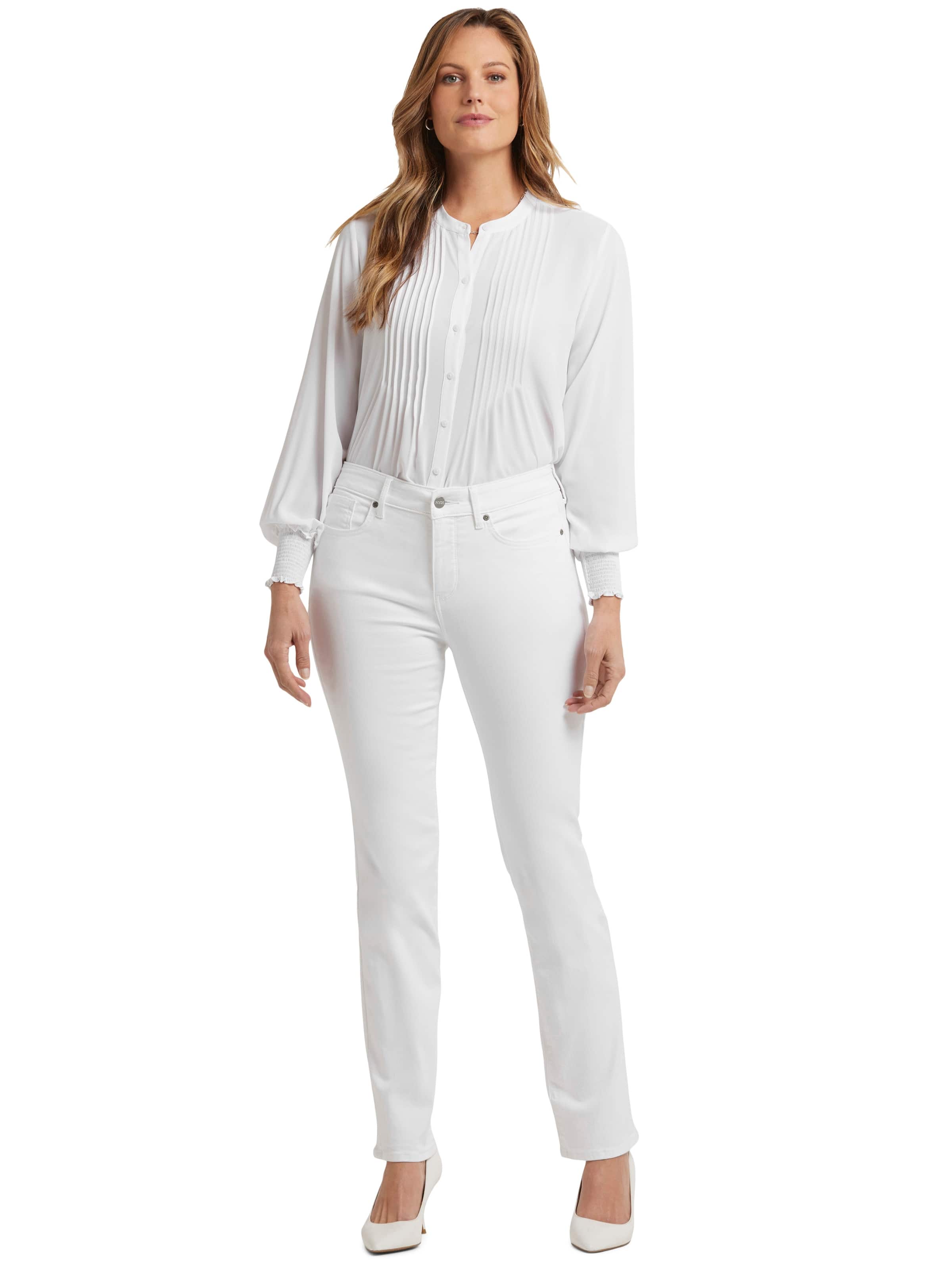 Marilyn Straight Jean In White