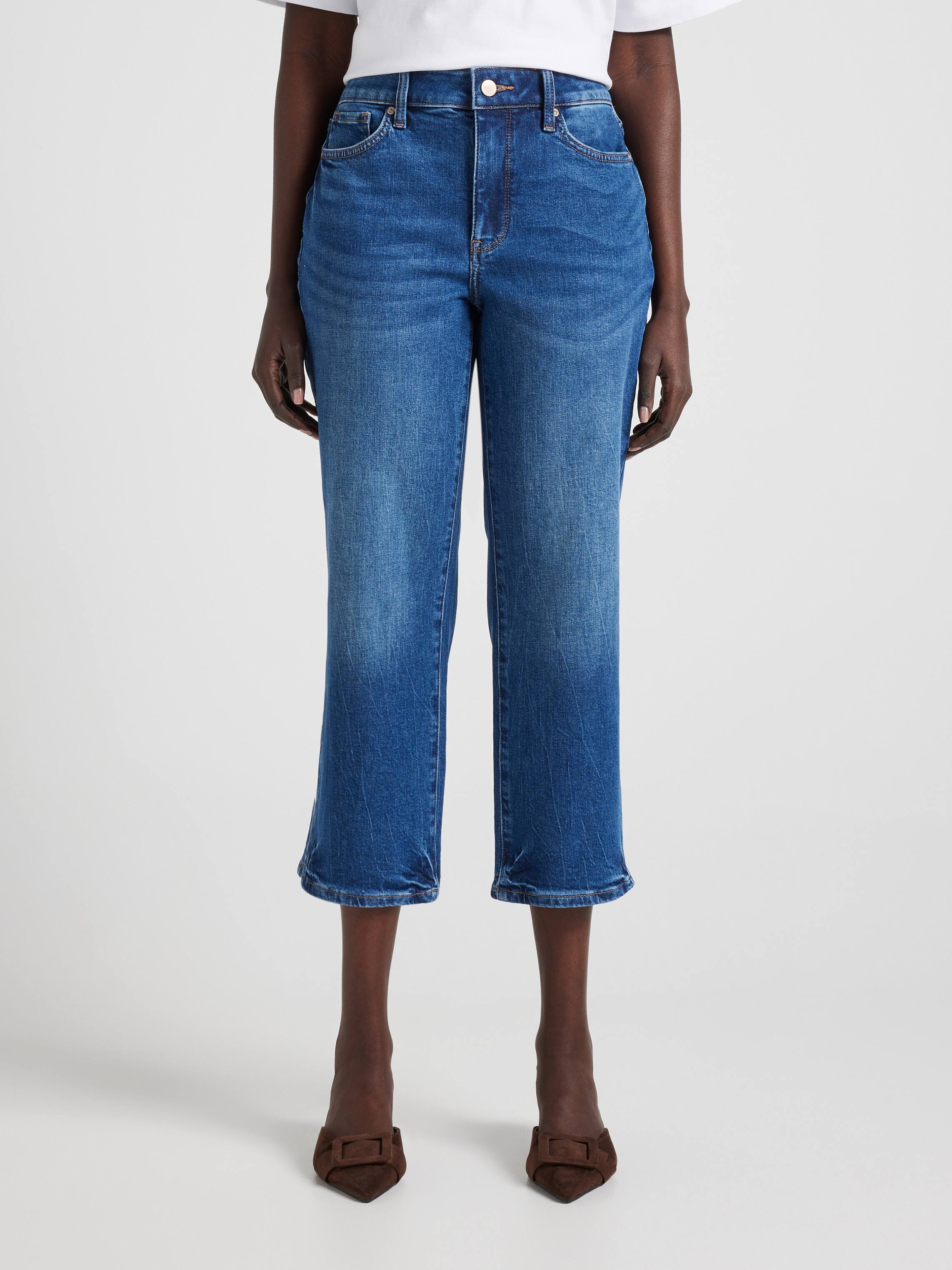 Nydj Relaxed Piper Crop Wildriver