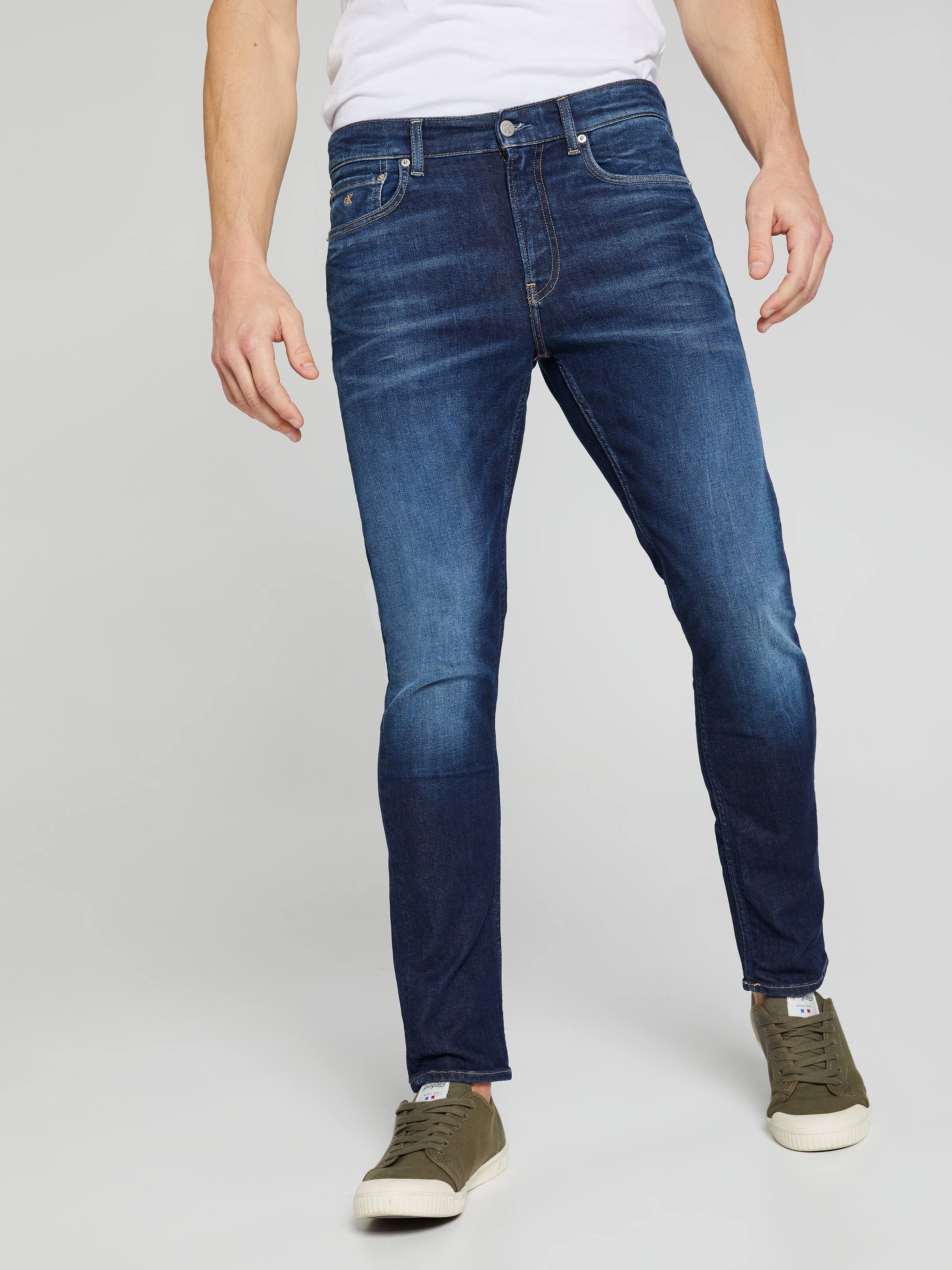 Slim Taper Jean In Dark Blue