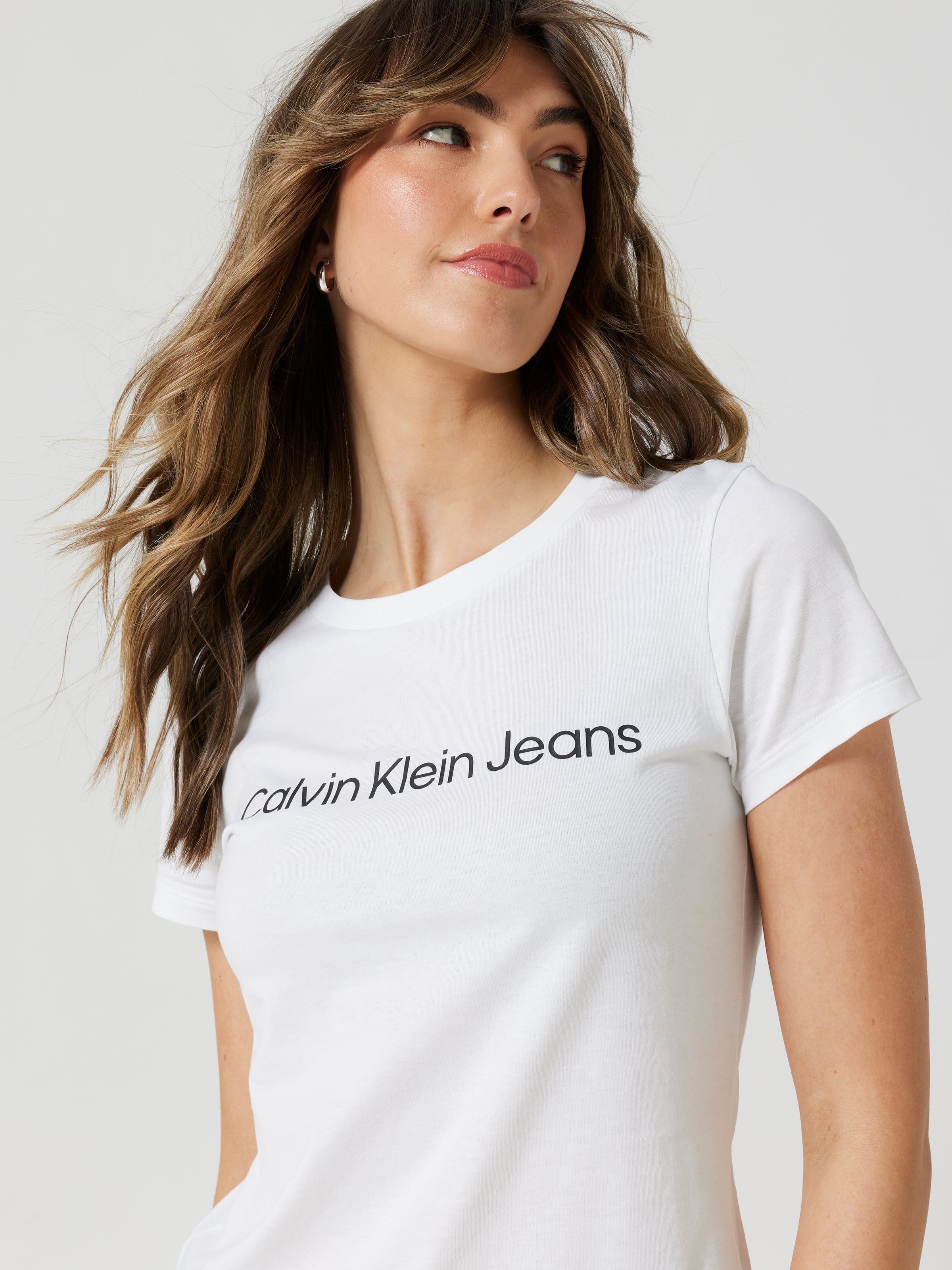 Calvin klein slim hotsell fit white t shirt