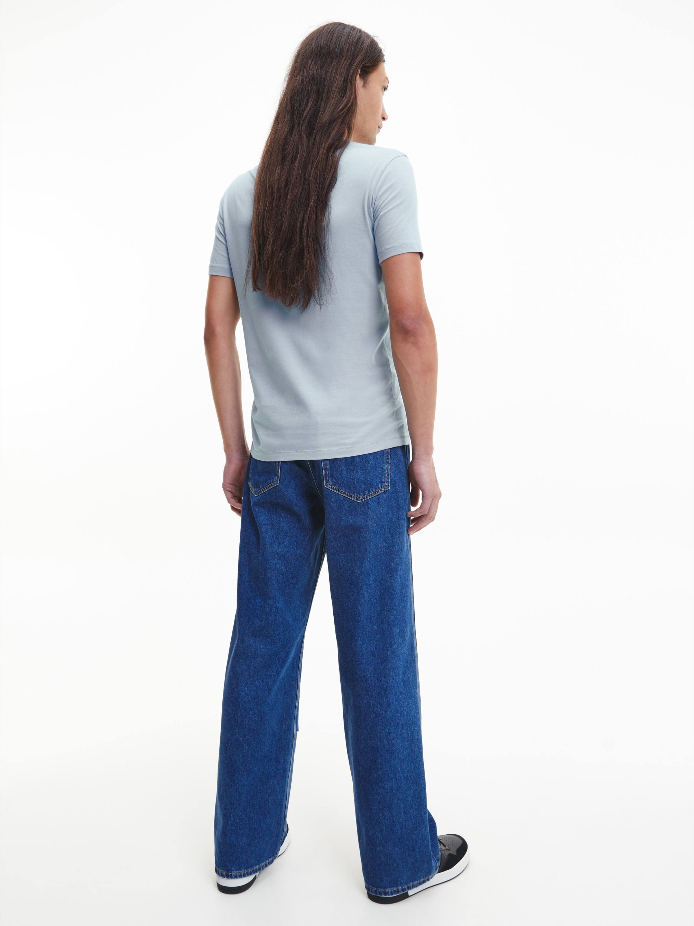 Seasonal Monogram Tee In Iceland Blue