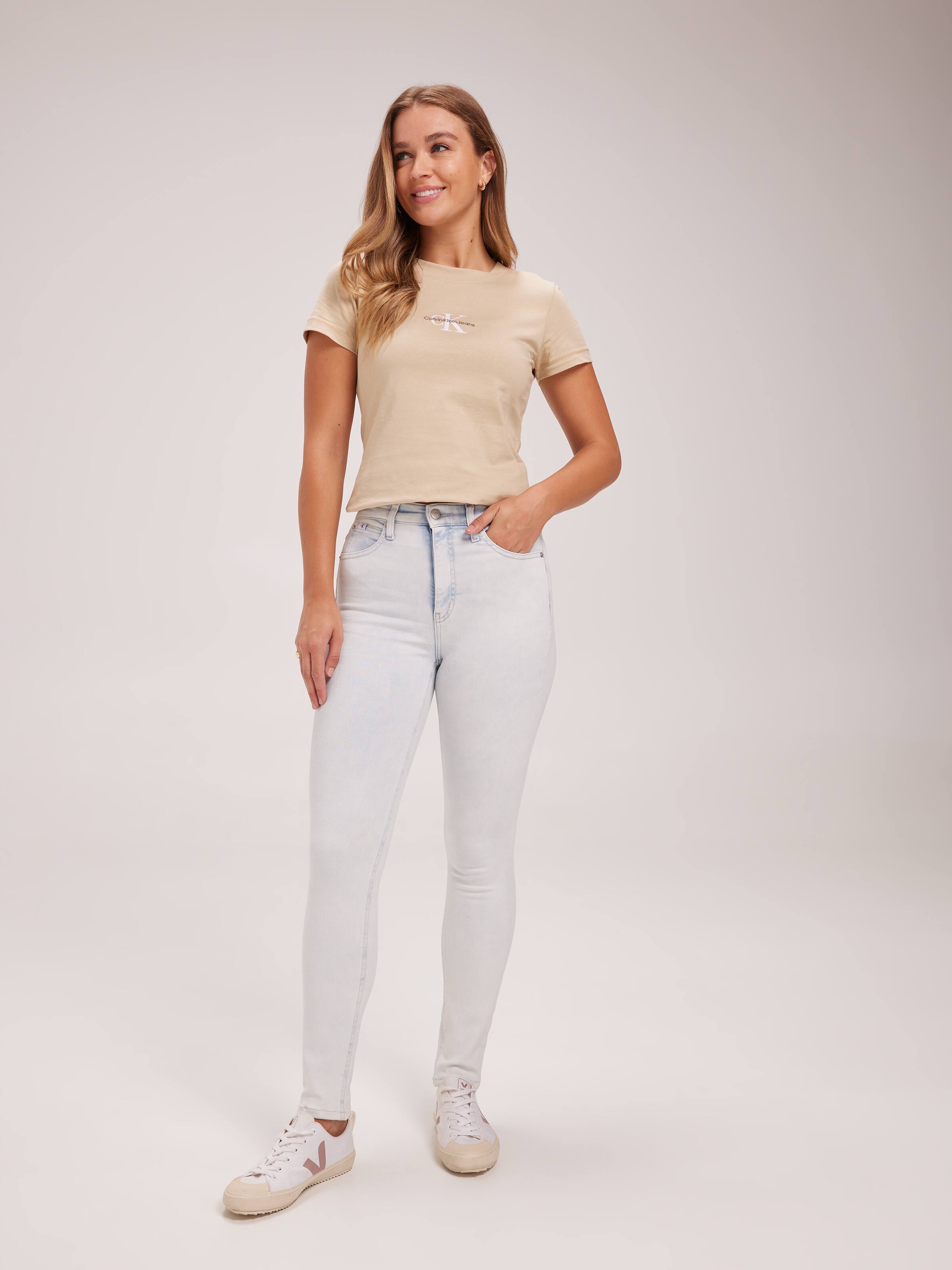 High Rise Skinny In Bleach Blue