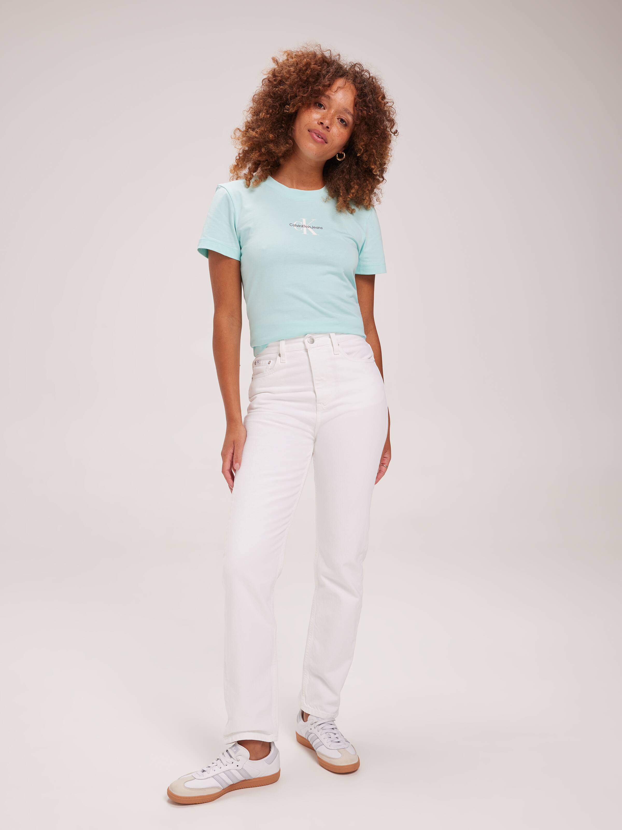 Monologo Slim Tee In Blue Tint