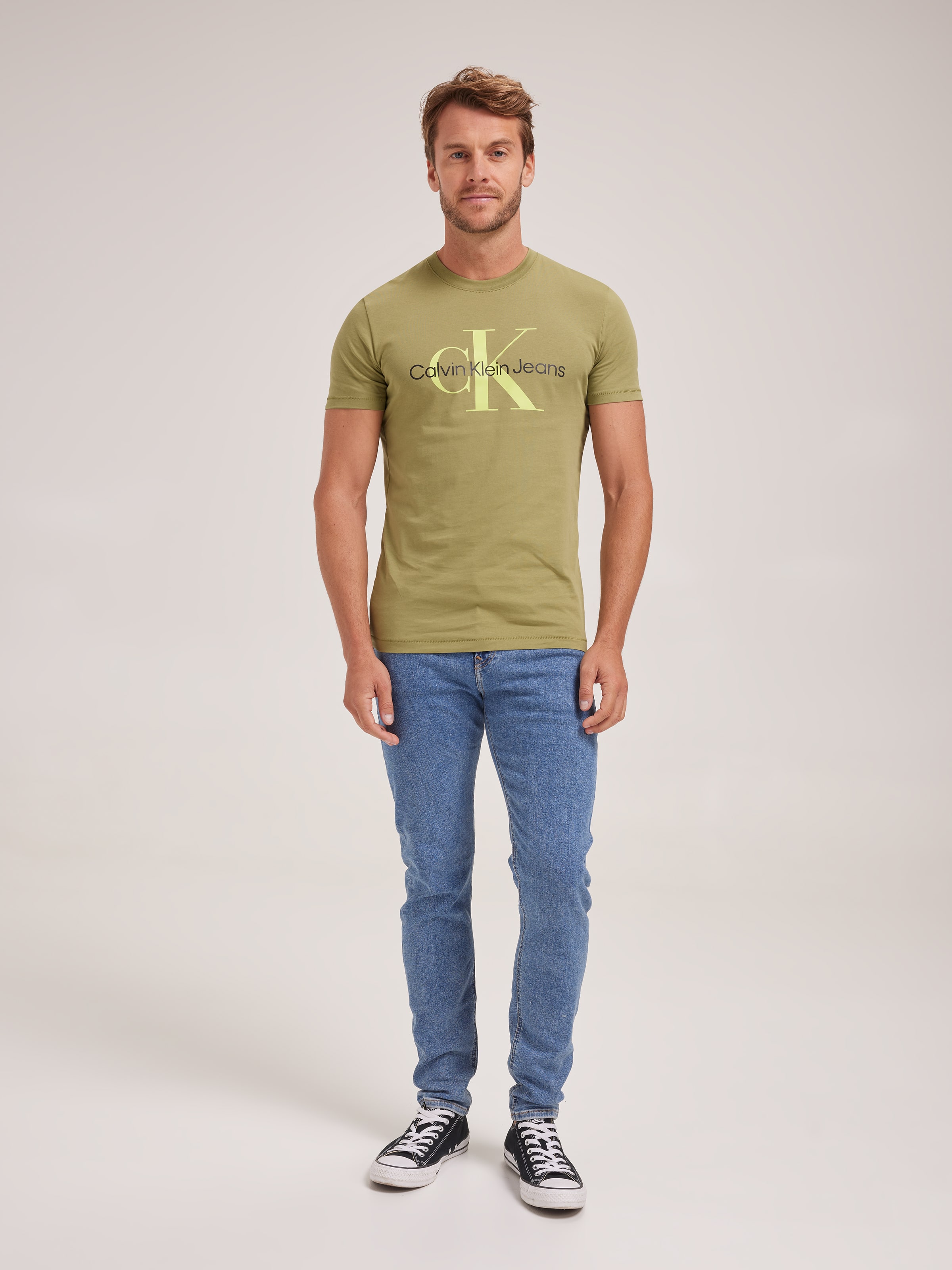 Seasonal Monologo Tee In Dark Juniper